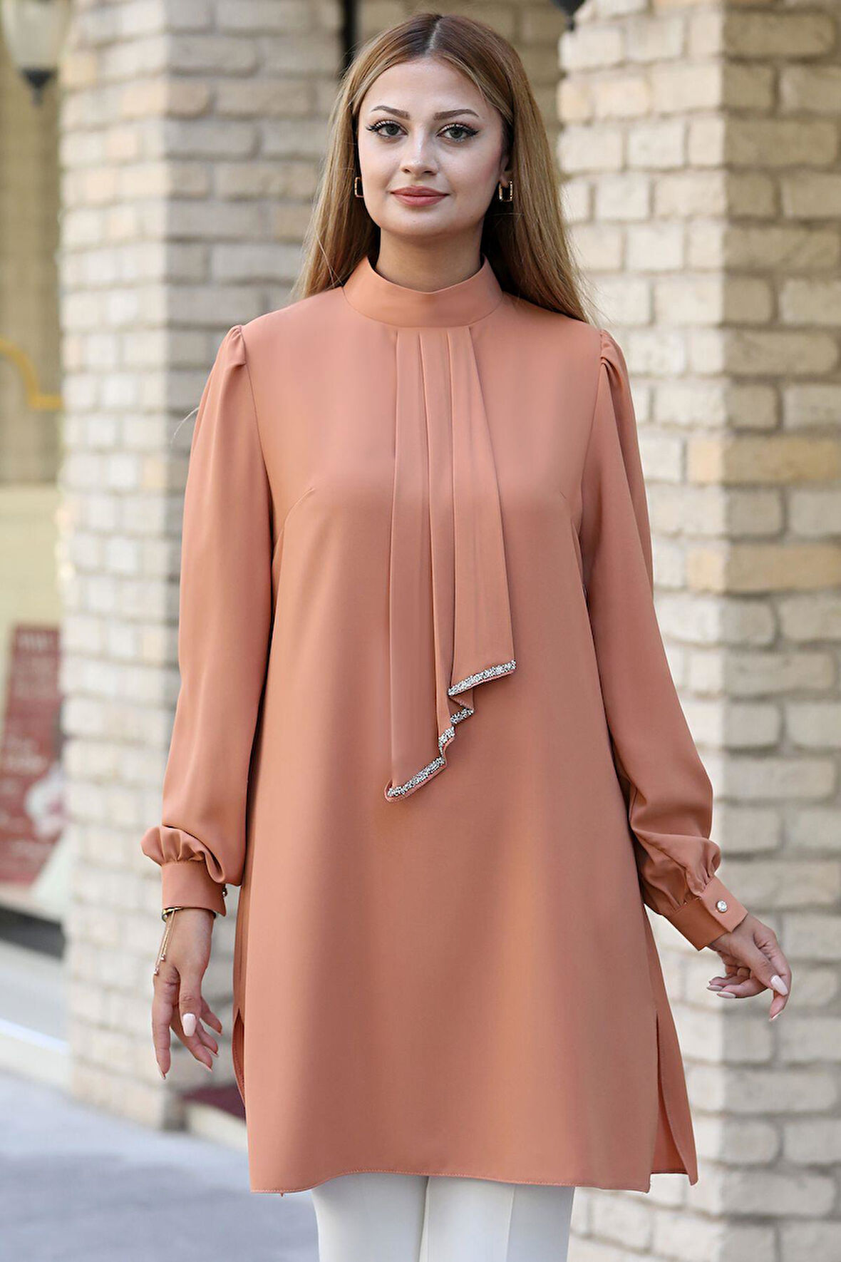 Işıl Tesettür Tunik Camel