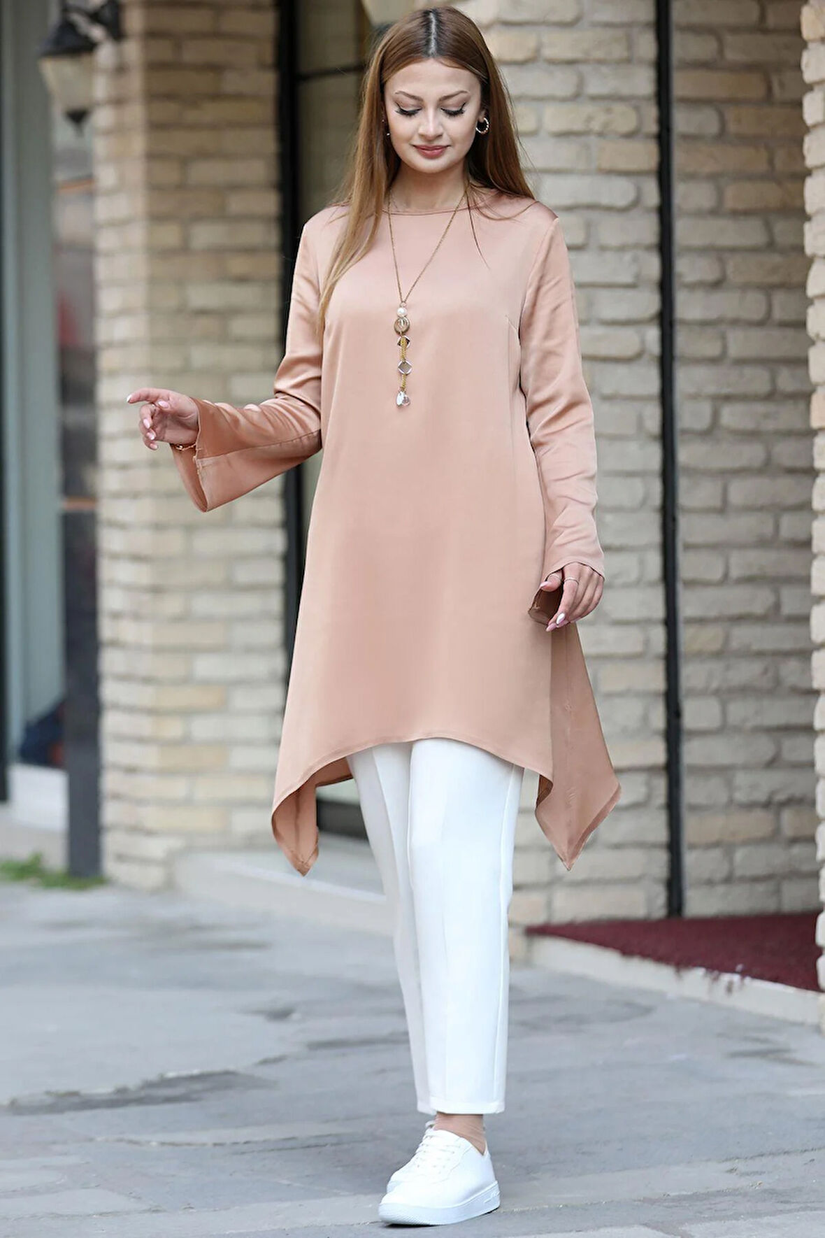 Armin Tesettür Tunik Camel