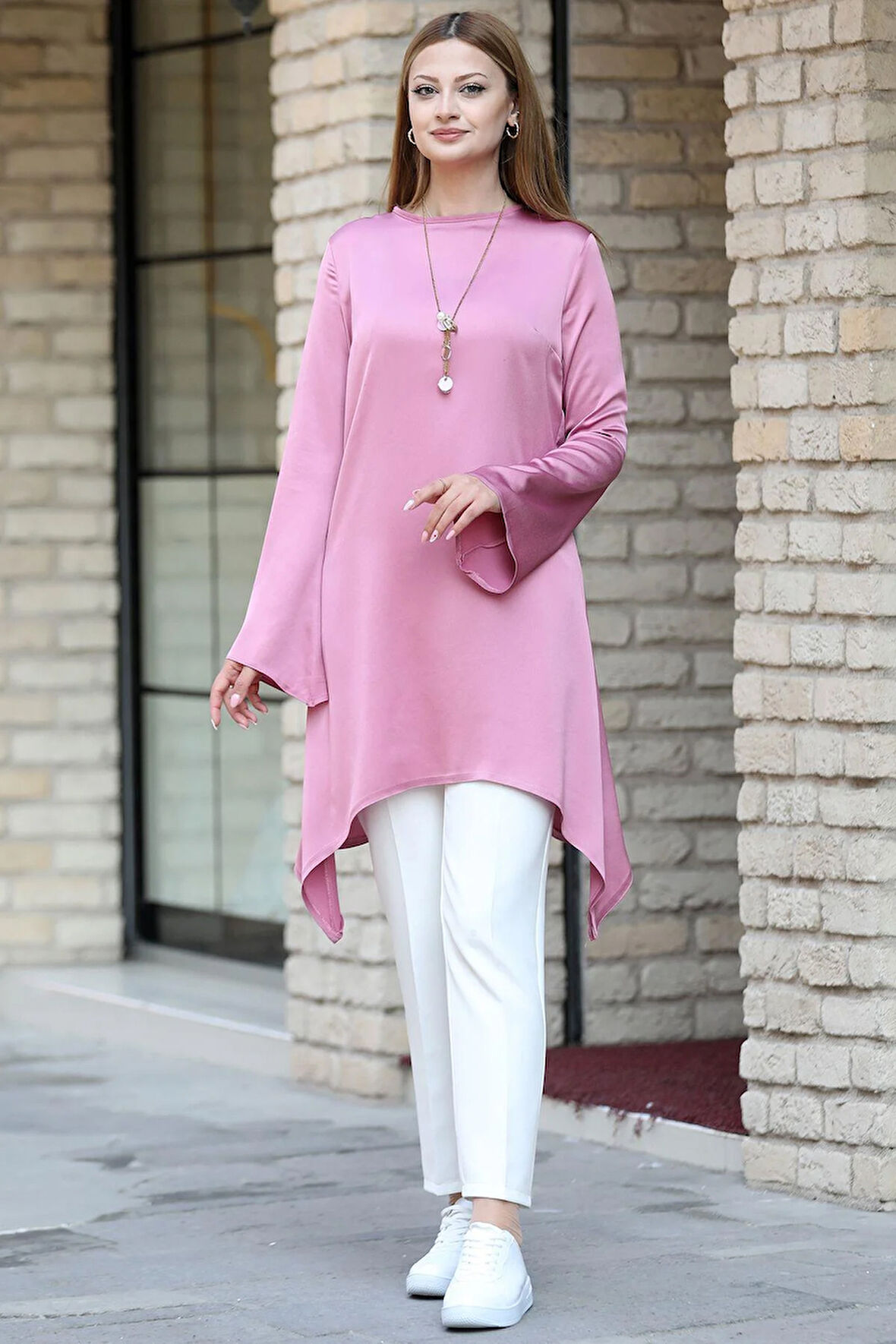 Armin Tesettür Tunik Gül Kurusu