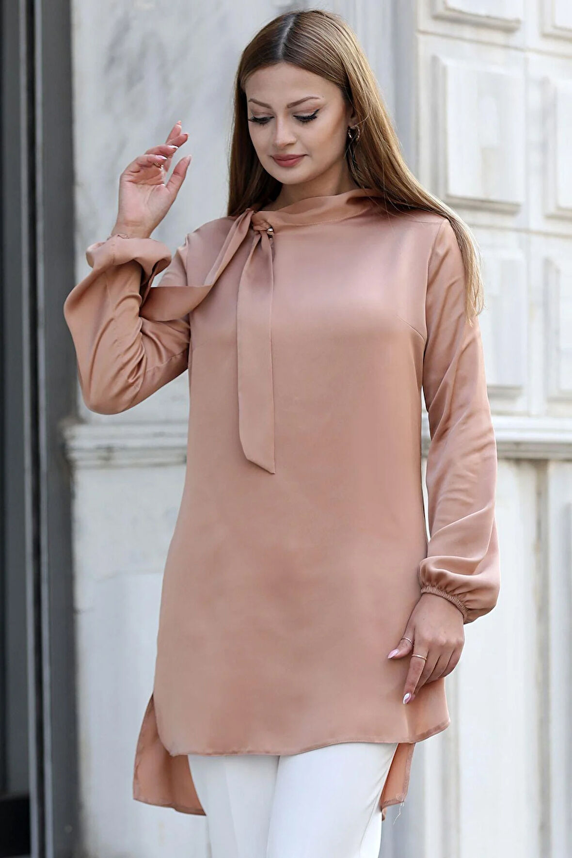 Trend Tesettür Tunik Camel