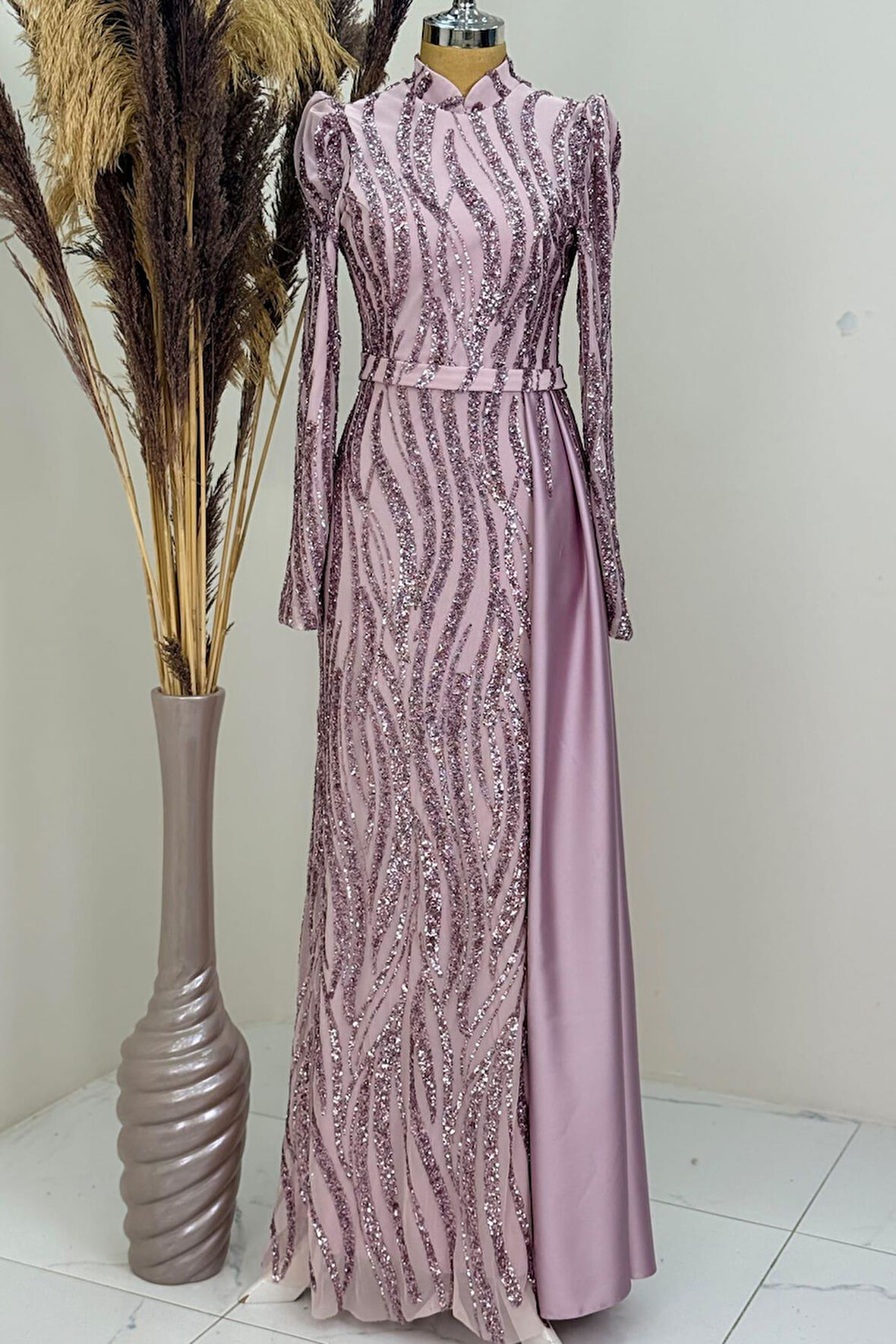 Eslina Tesettür Abiye Pudra