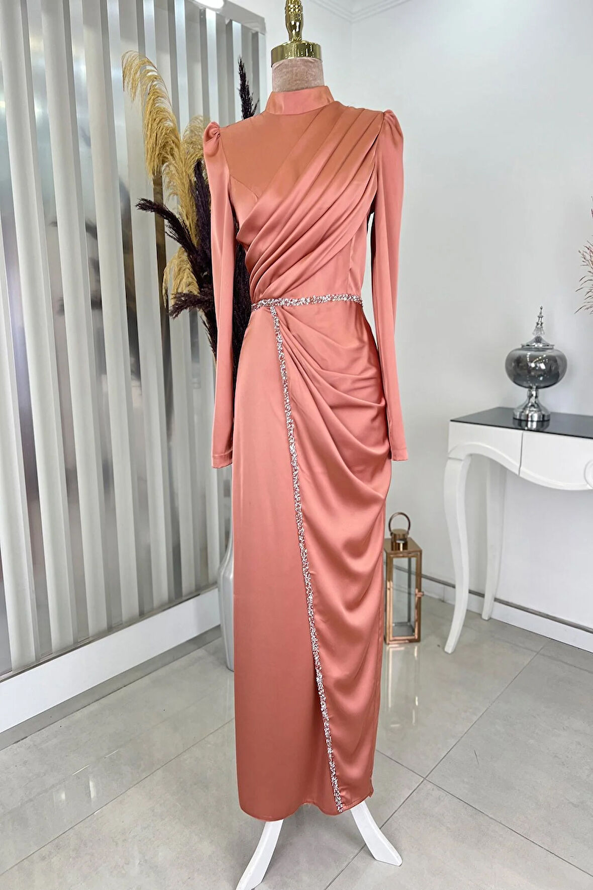 Sare Tesettür Abiye Soğan Kabuğu