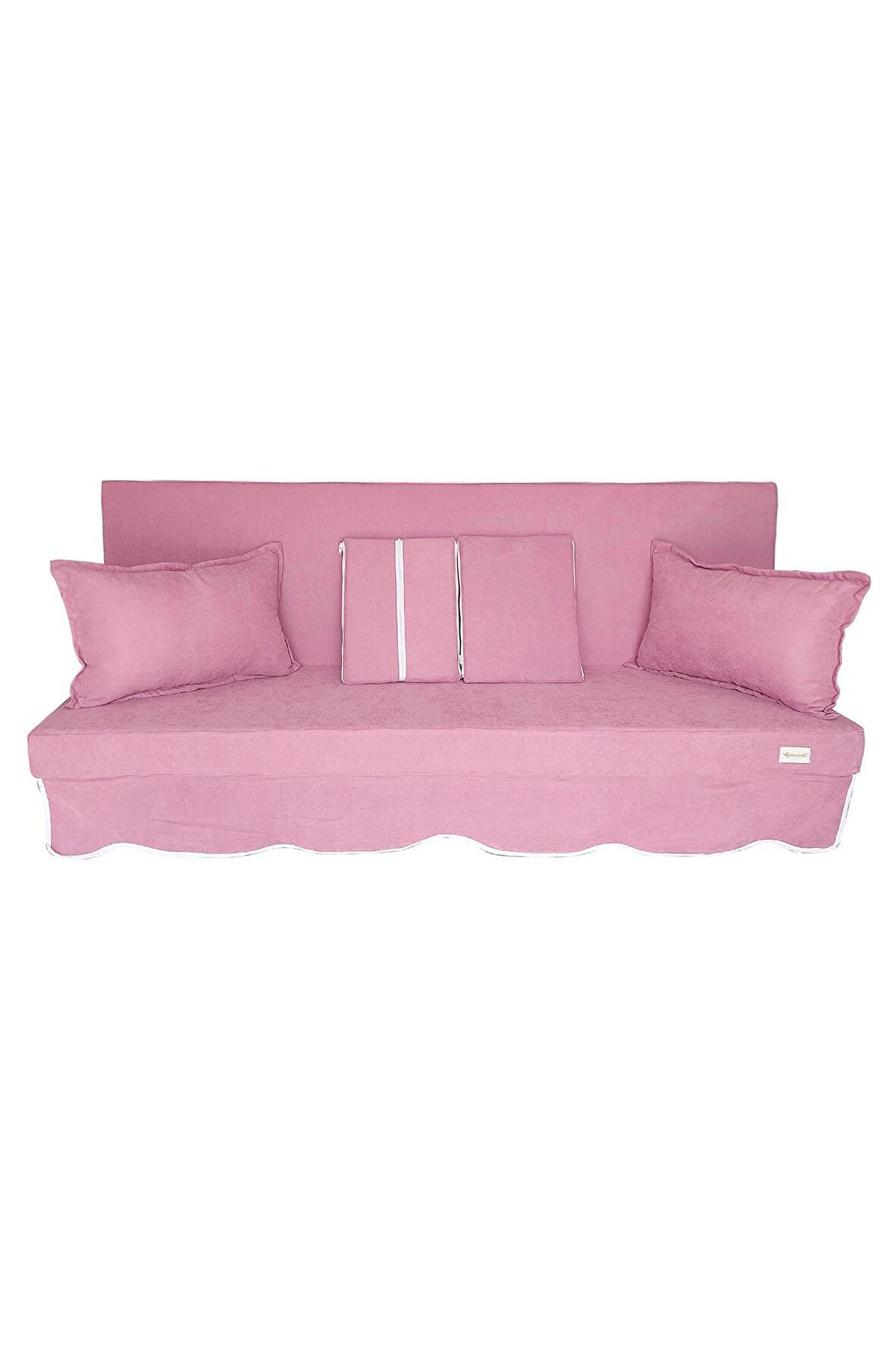 MİRZADE SOFA SOFT KUMAŞ TENTESİZ 28 DNS SÜNGER  SALINCAK MİNDERİ-sofa salıncak pembe