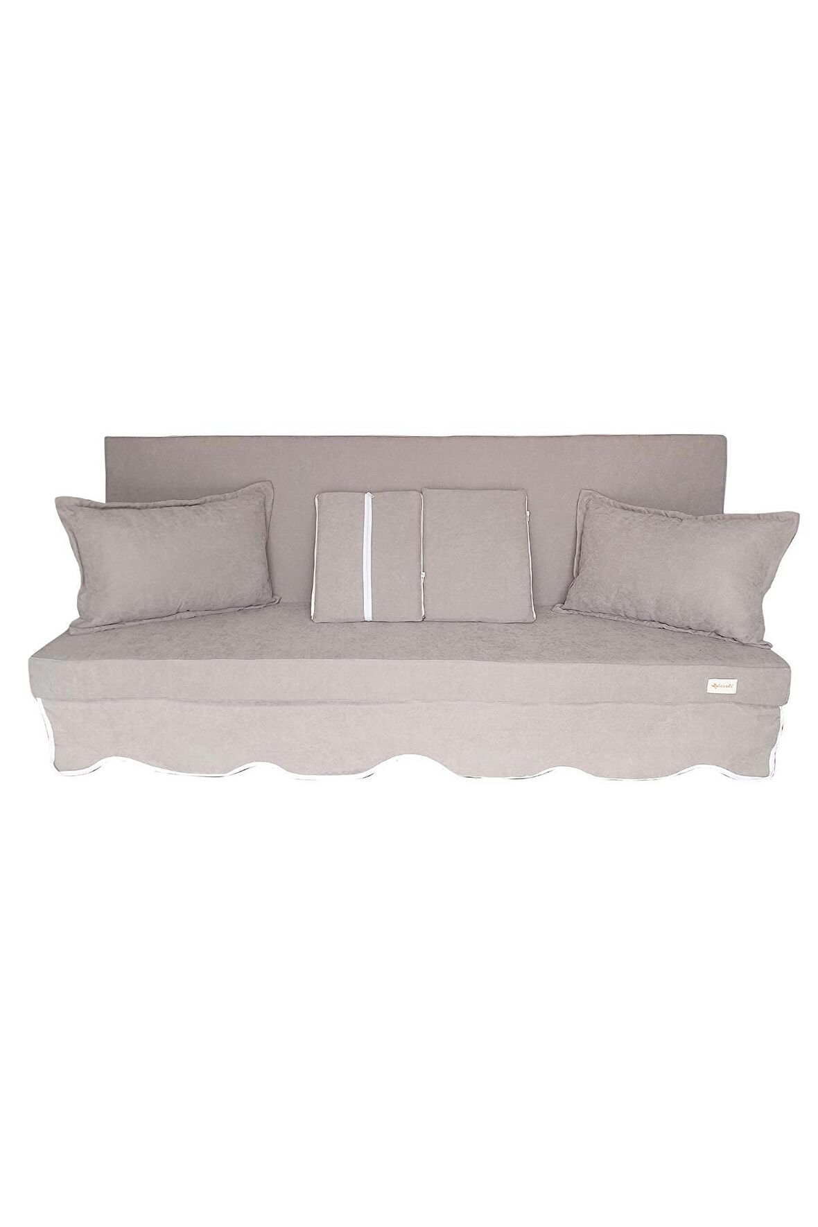 MİRZADE SOFA SOFT KUMAŞ TENTESİZ 28 DNS SÜNGER  SALINCAK MİNDERİ-sofa salıncak açık gri