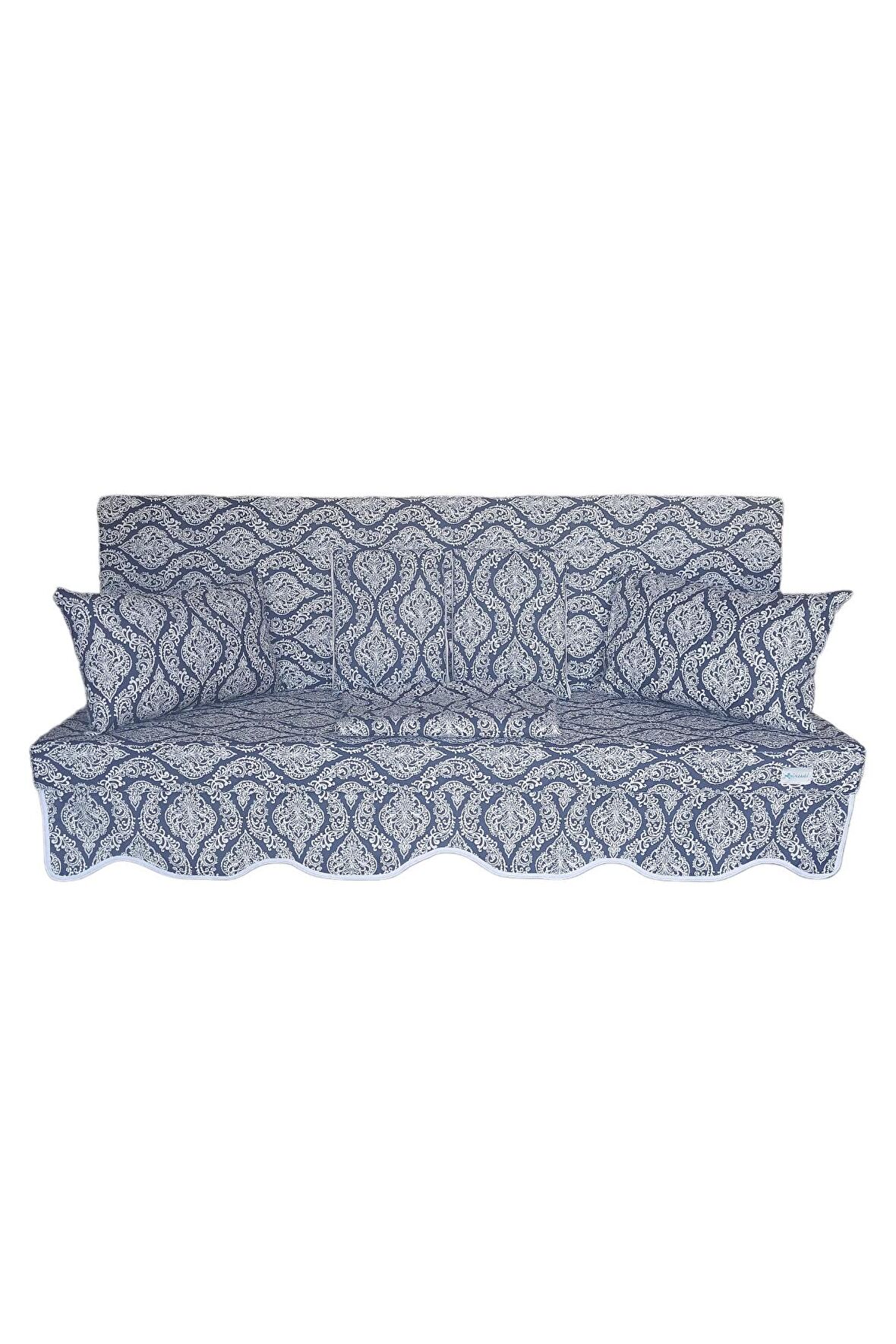 MİRZADE ELİT SALINCAK MİNDERİ SU İTİCİ KUMAŞ GRİ SÜNGER FERMUARLI SET-prm 015681 v003