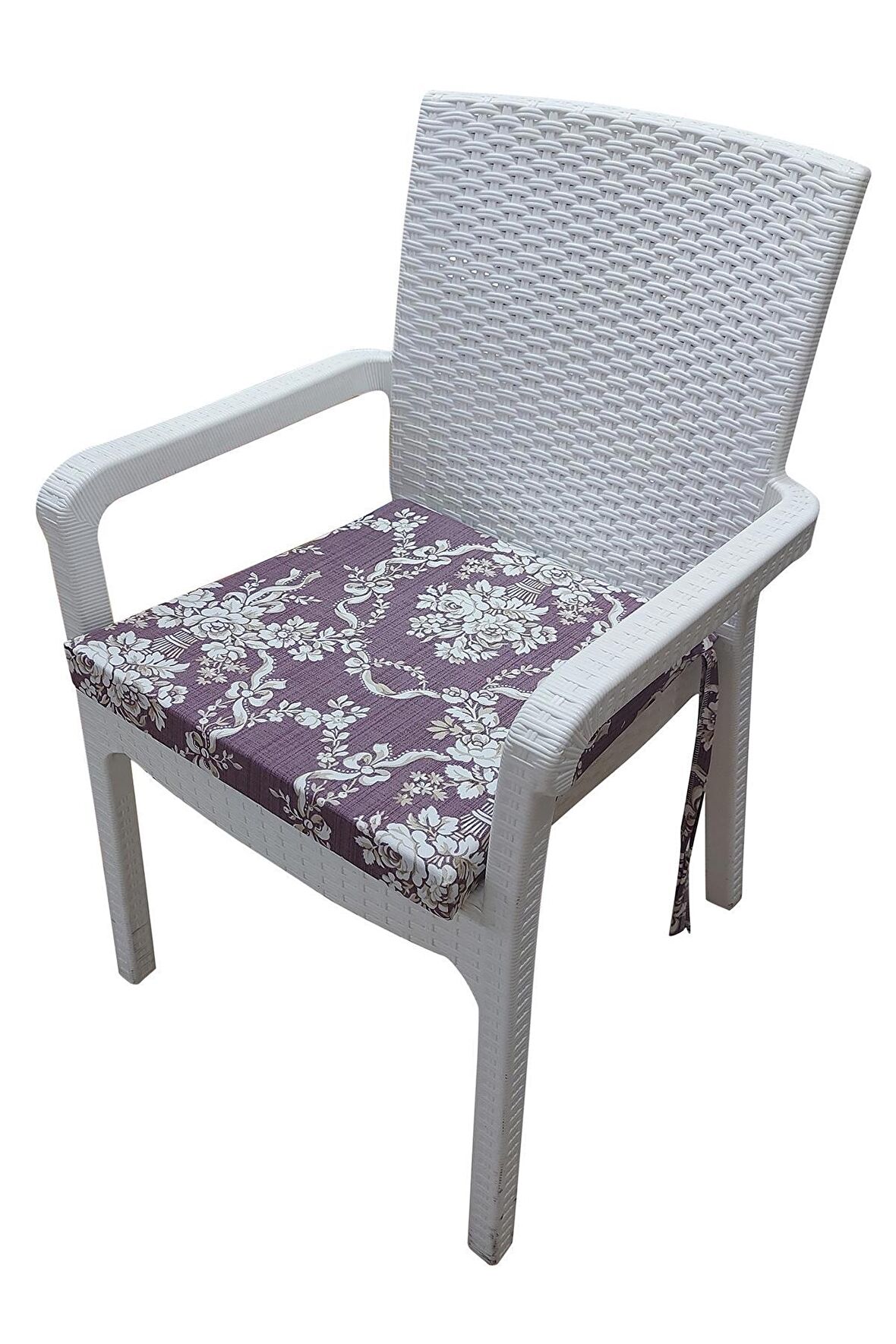 MİRZADE 6 Adet Duck Bezi Rattan Minderi-taç-32278-02