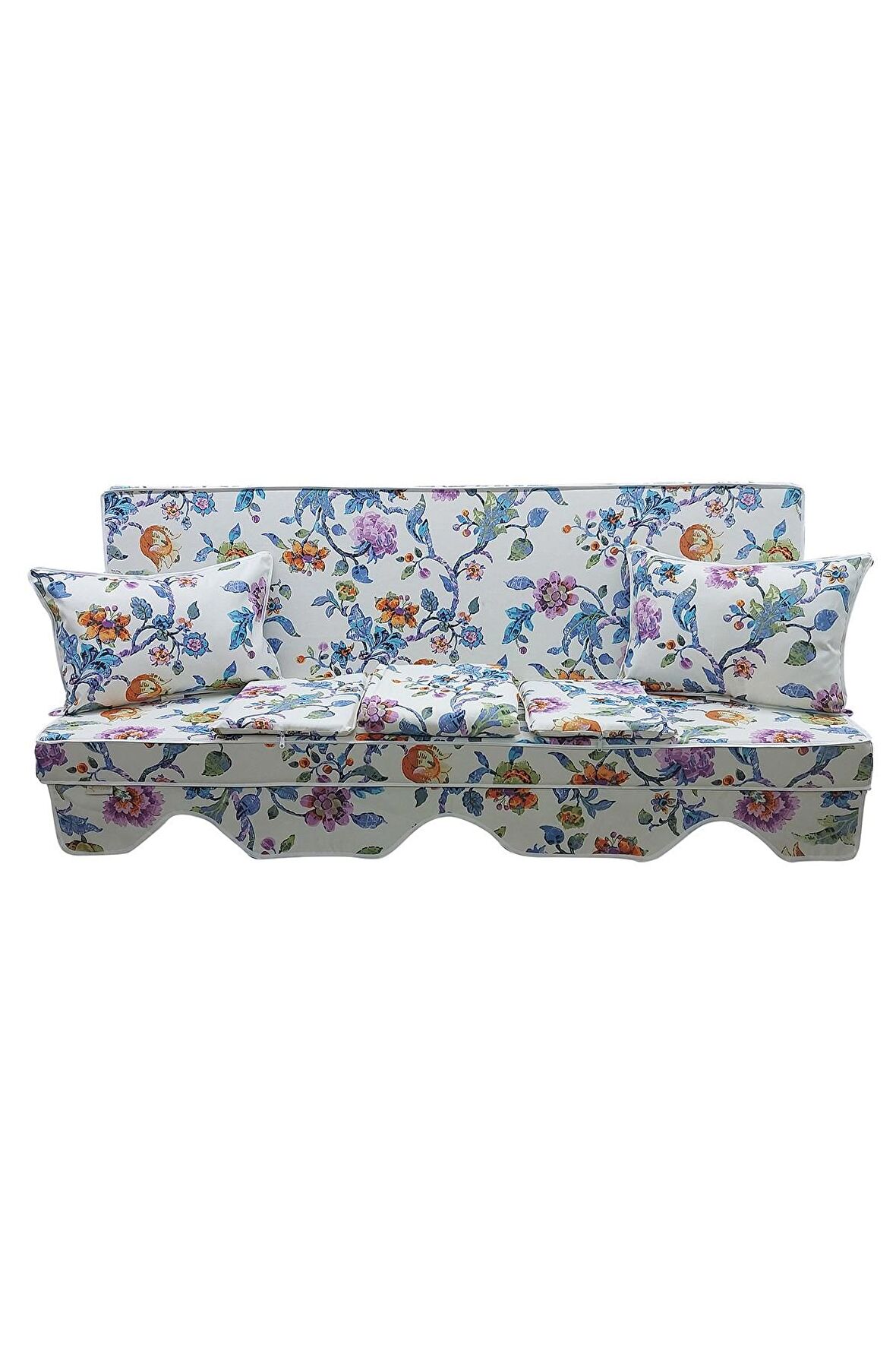 MİRZADE ELİT SALINCAK MİNDERİ SU İTİCİ KUMAŞ GRİ SÜNGER FERMUARLI SET-prm 150741 v 3