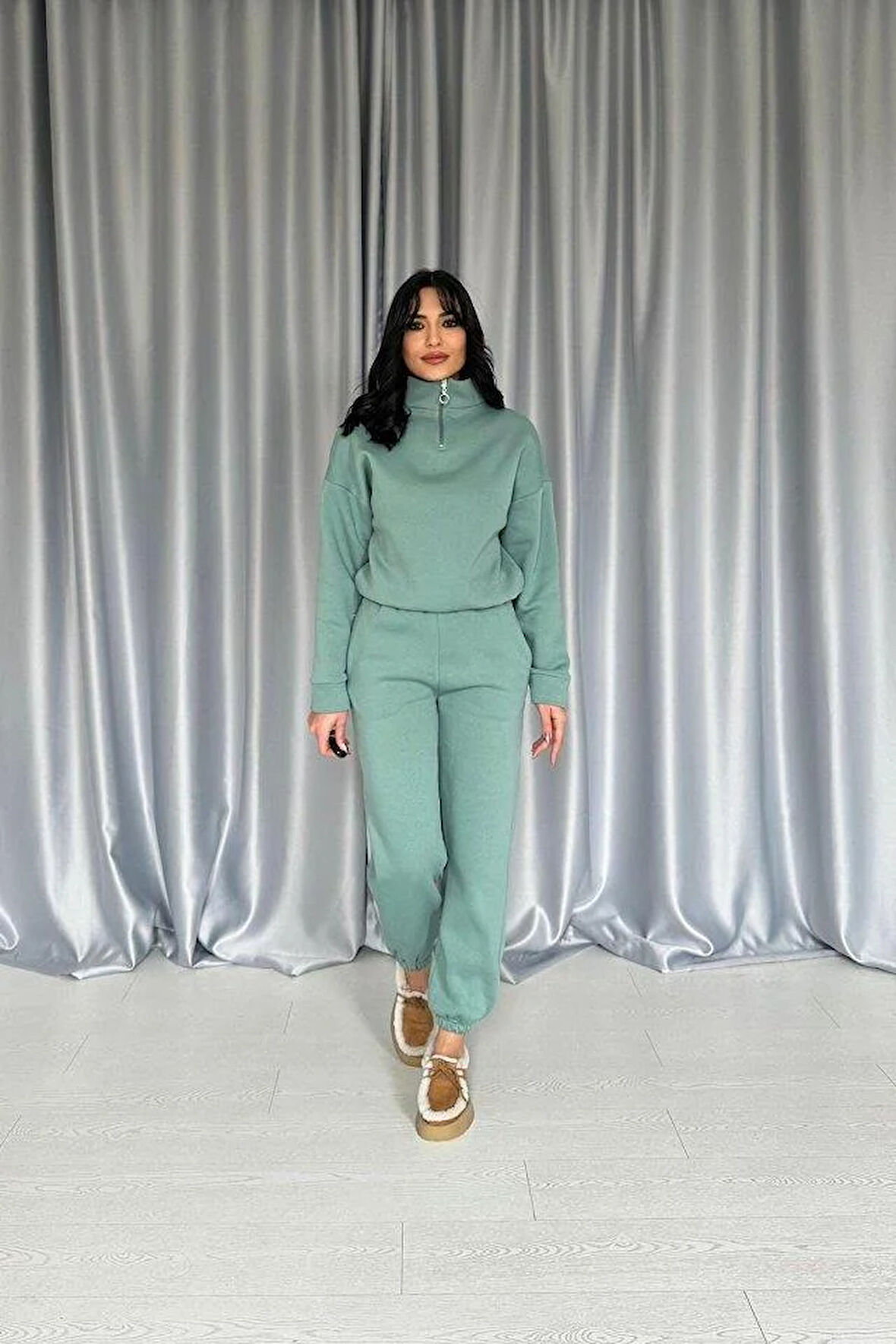 Mint Üç İplik Eşofman Takım