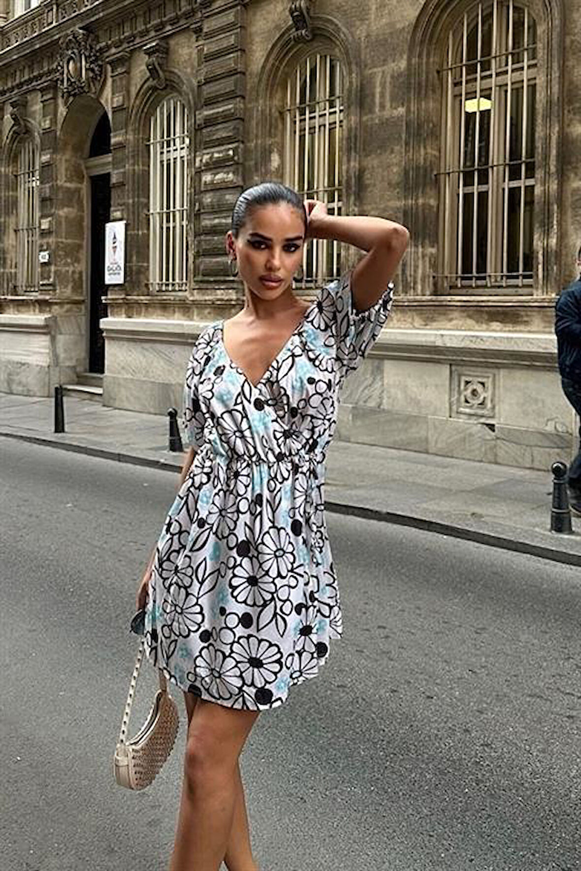 Lindsey Çiçek Desenli Elbise 2276-10