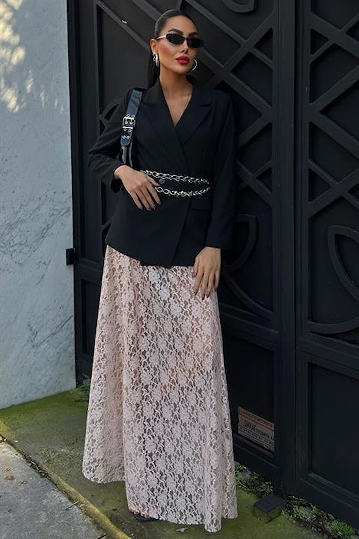 Maxi Dantel Etek 4047