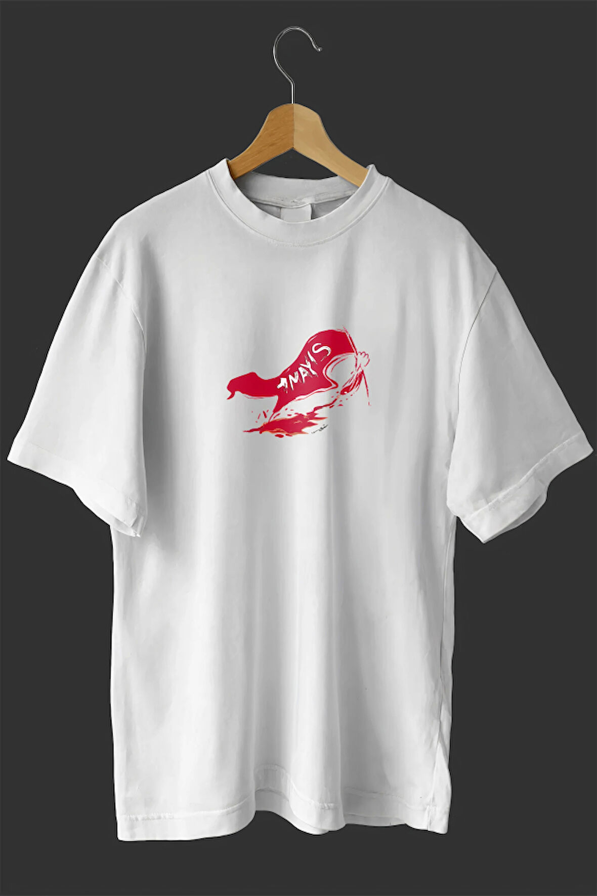 1 Mayıs Emekçilerimiz İçin Özel Tasarım 1 Mayıs Baskılı T-shirt - Beyaz