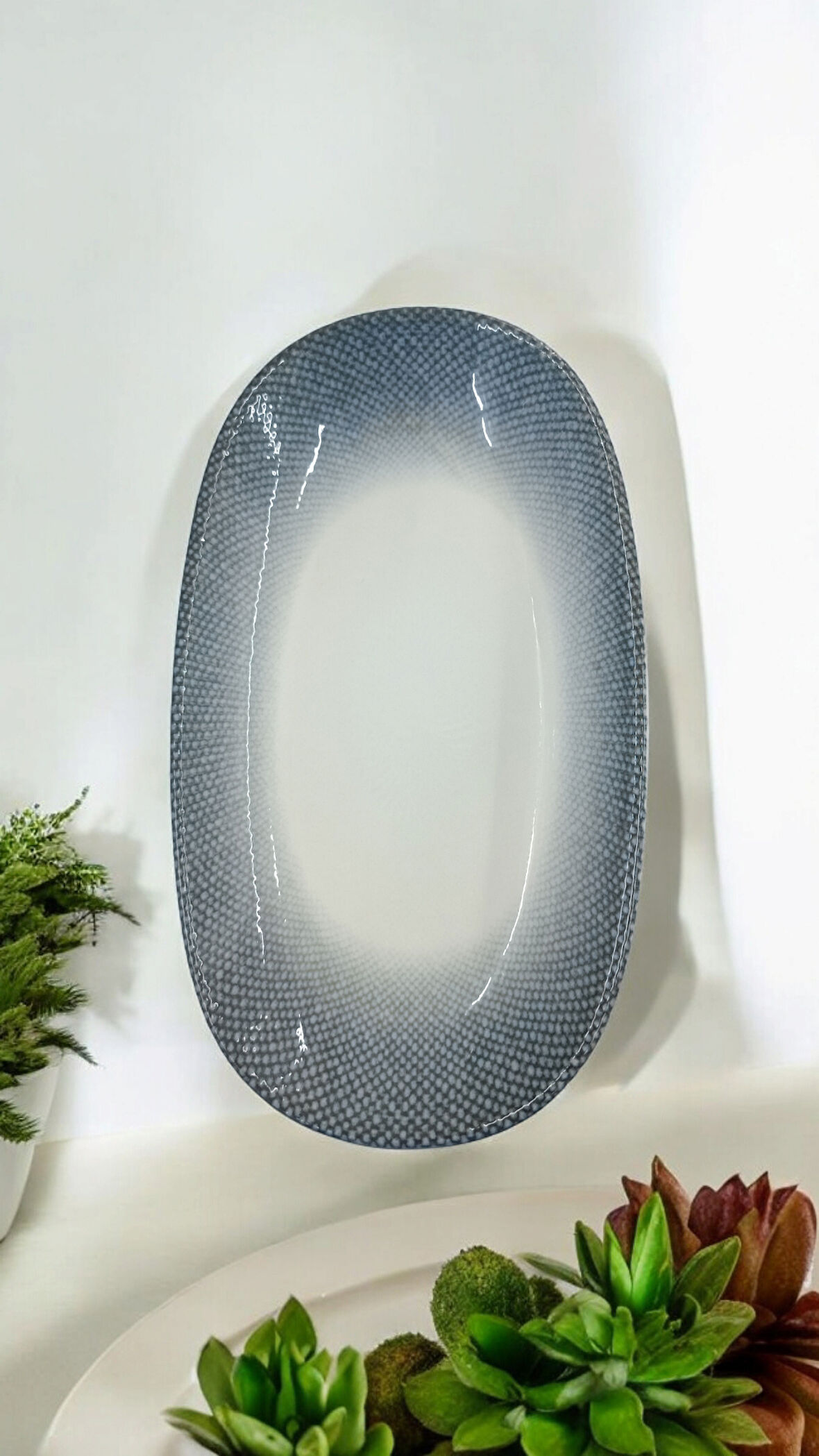 Güral porselen 6 adet 19 cm suje kayık tabak 206