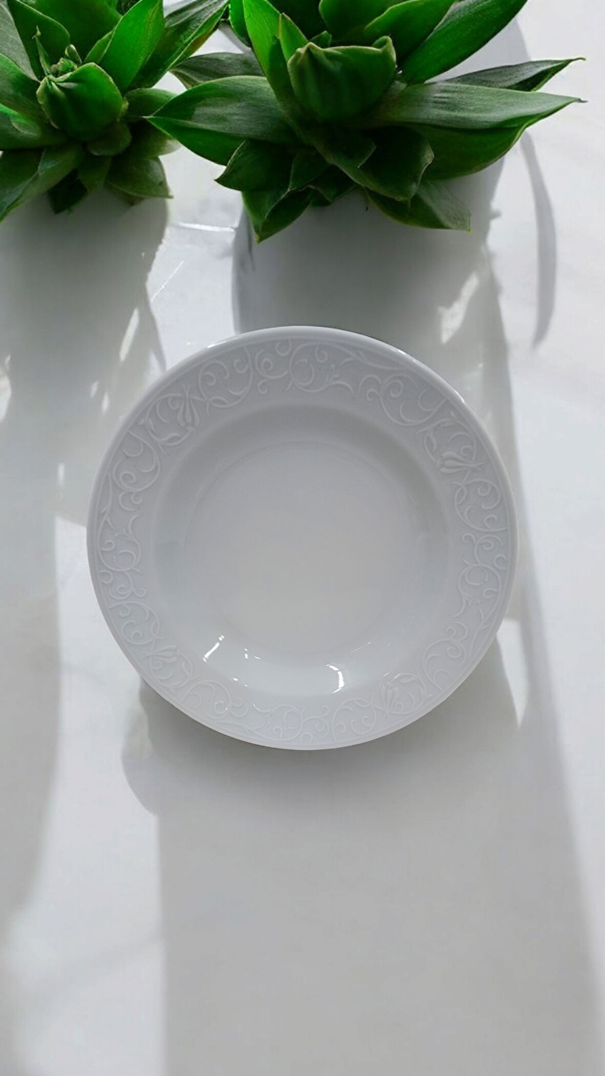 Güral porselen 6 adet  bahar dalı 19 cm çukur tabak 