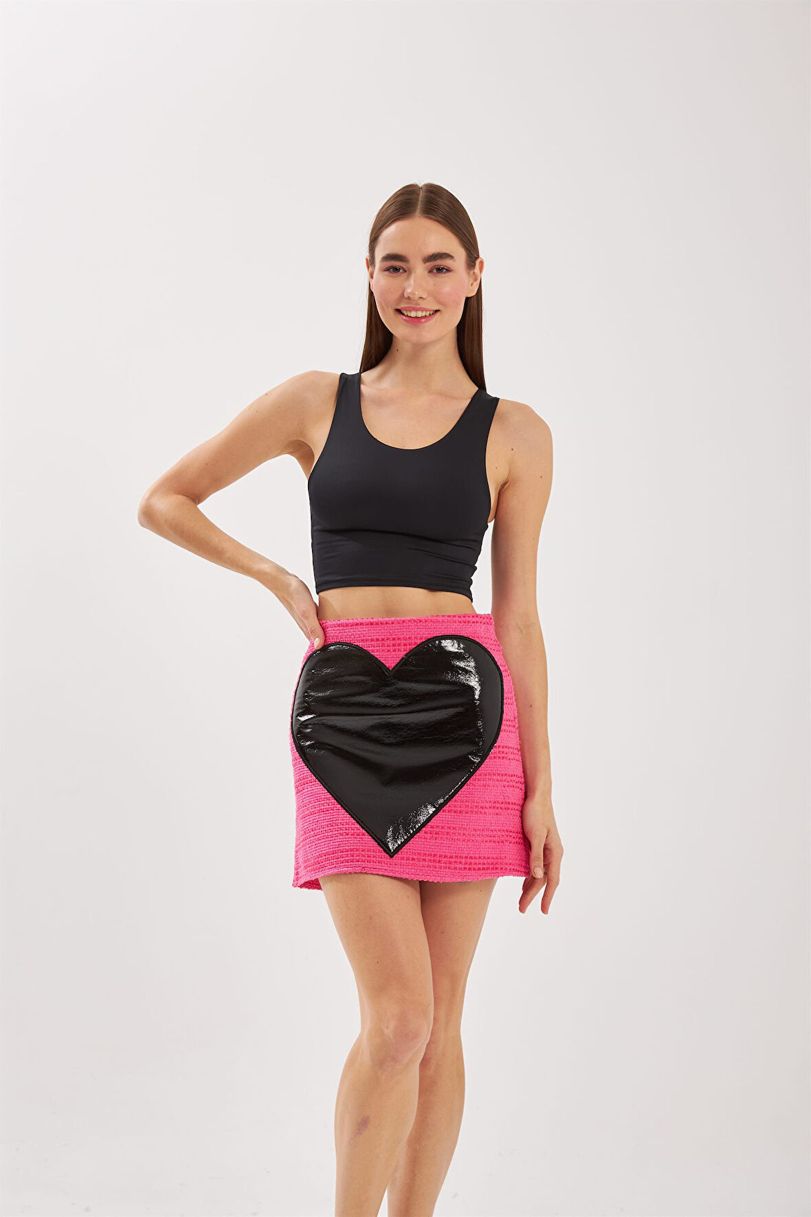 Nok Love Collection Tüvit Etek Pembe