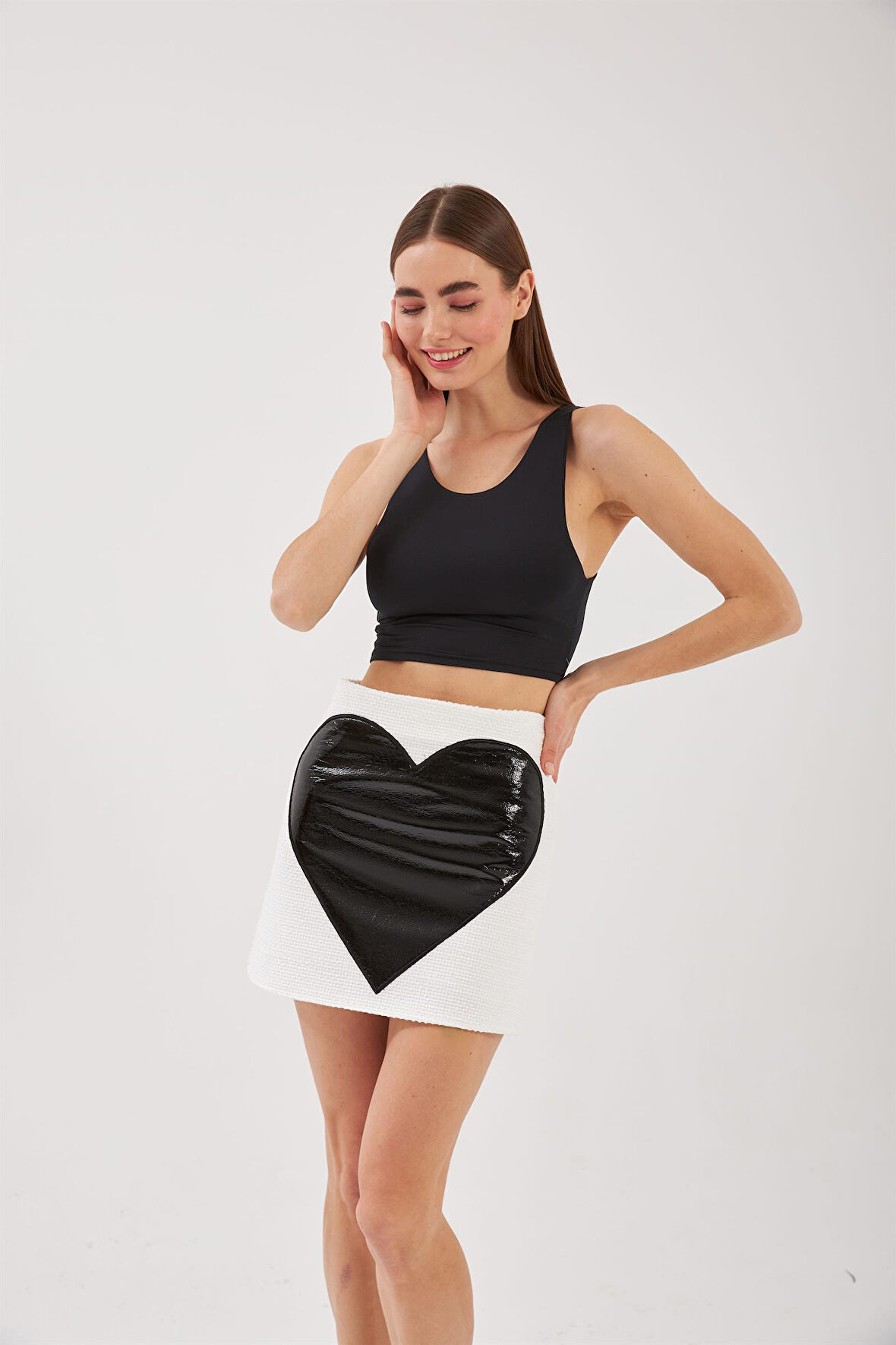 Nok Love Collection Tüvit Etek Beyaz