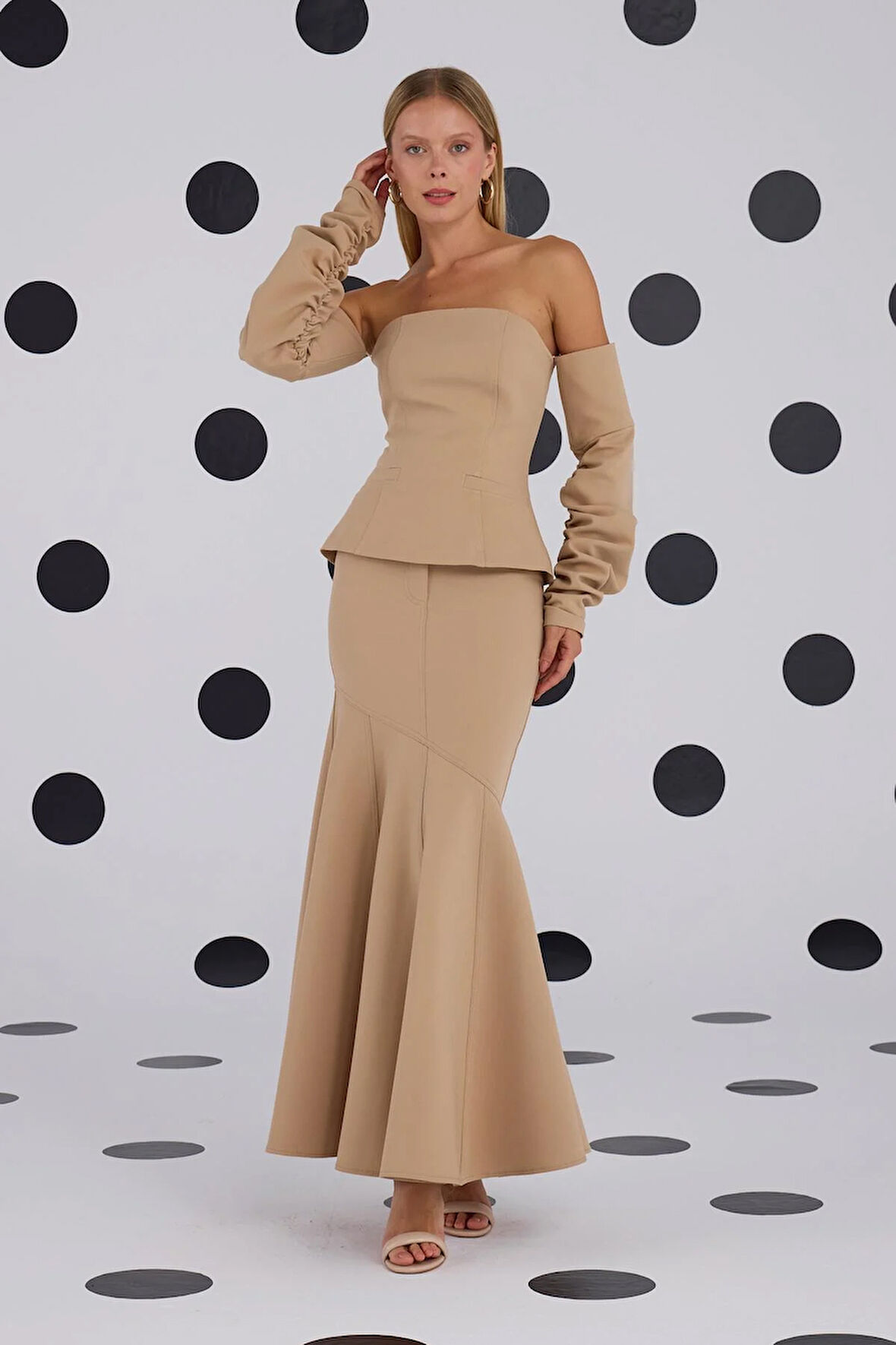 Süper Cool Maxi Boy Etek Camel