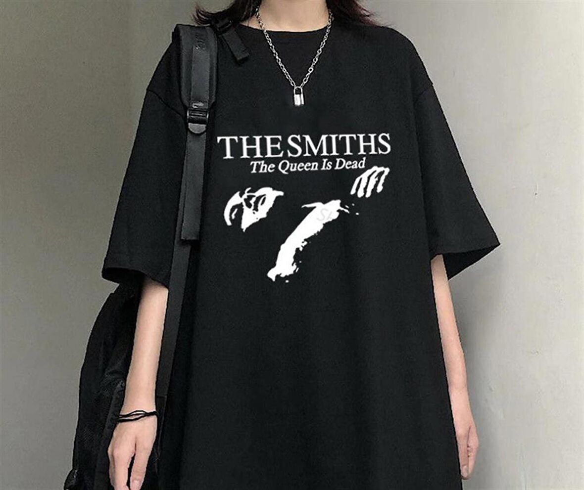 The Smiths Siyah Unisex Oversize T-shirt