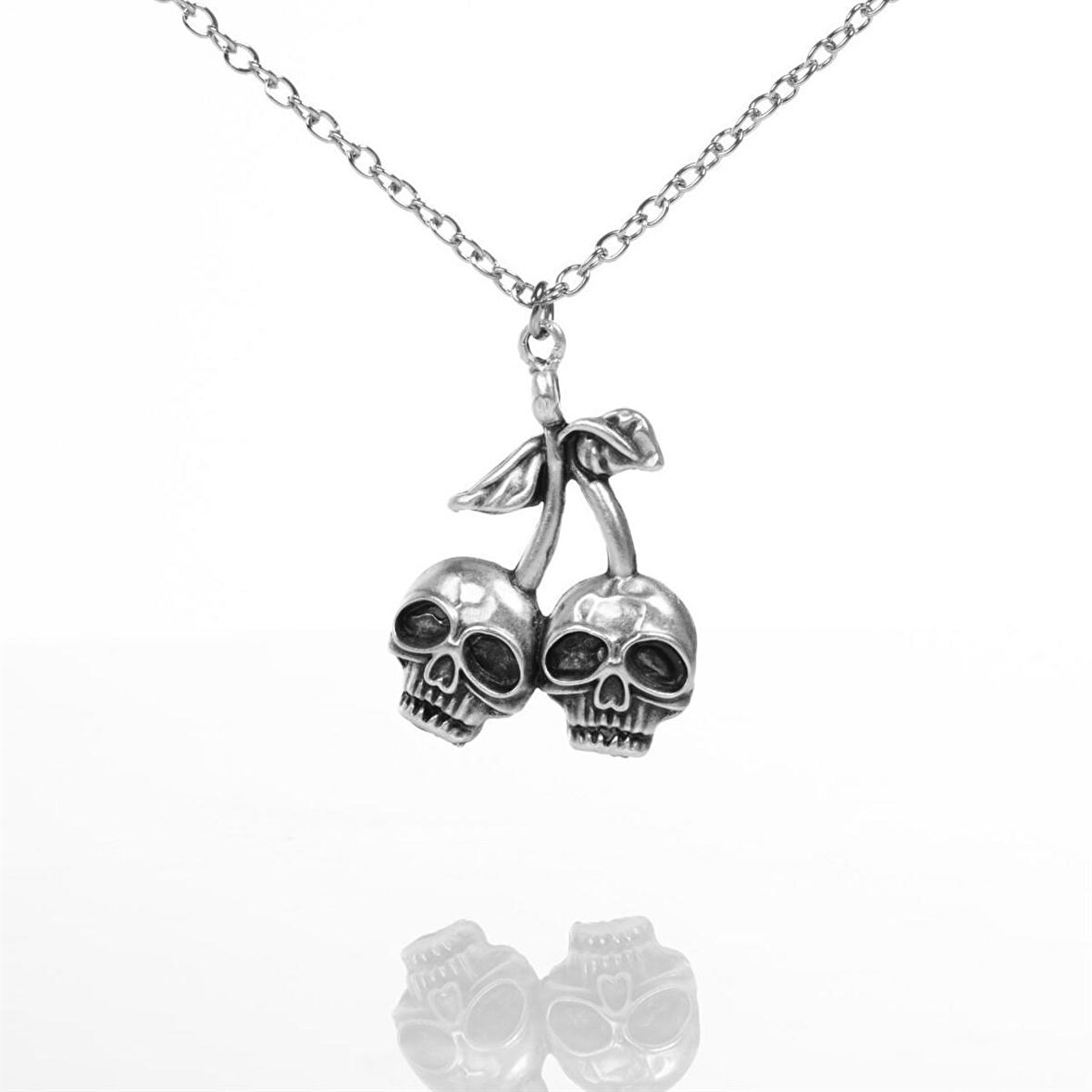 Gothic Couple Kuru Kafa Necklace Kolye