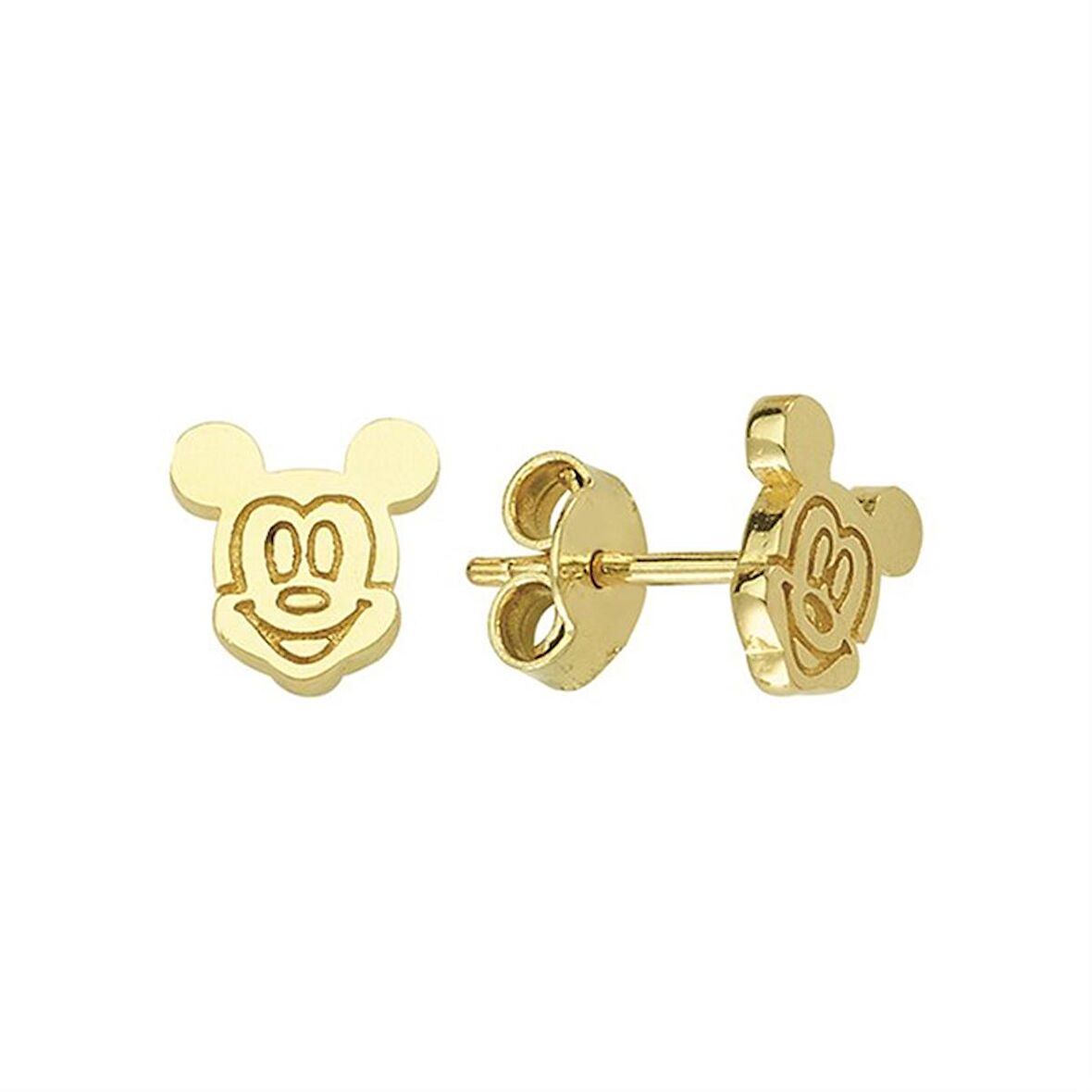 14 Ayar Altın Mickey Mouse Küpe 1,45 gr