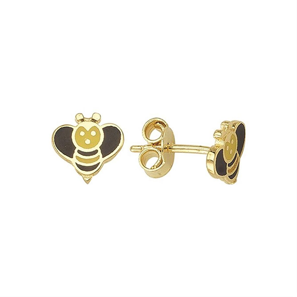 14 Ayar Altın Arı Küpe 1,03 gr