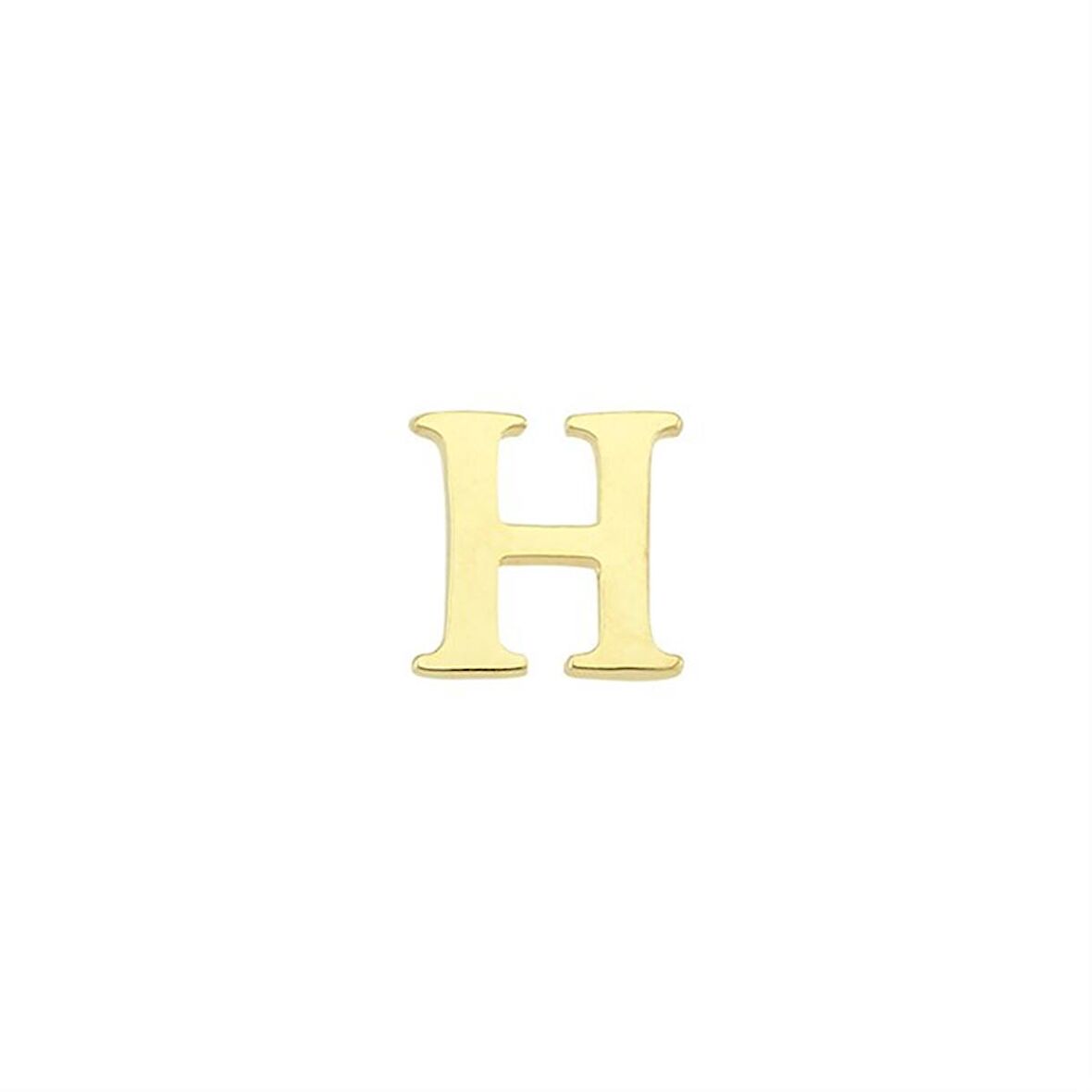 14 Ayar Altın H Harf Küpe 0,53 gr