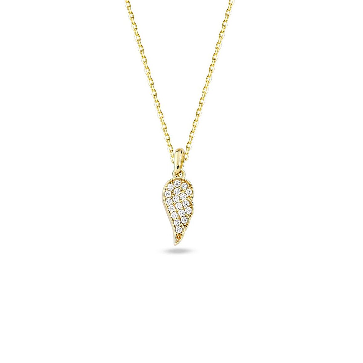 14 Ayar Altın Melek Kanadı Kolye 1.94 gr