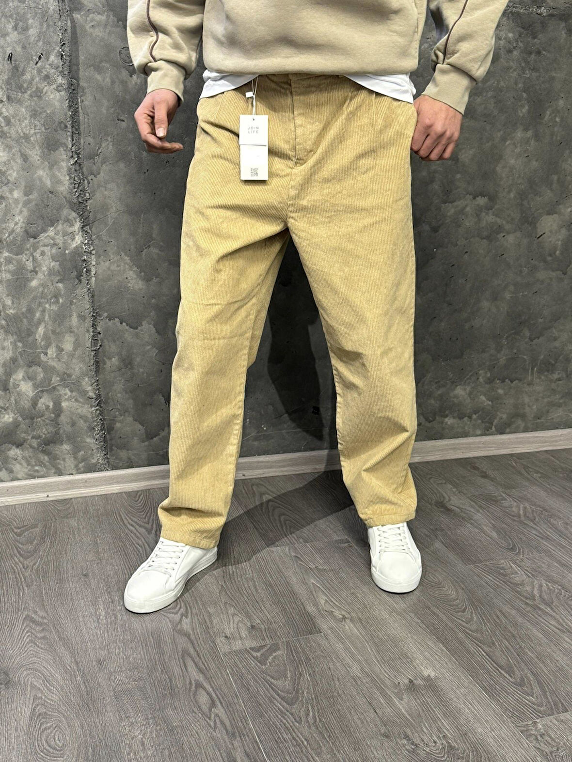 Atlanta Street Fitilli Kadife Jean Pantolon. Baggy fit. Rahat Kesim Erkek Pantolon