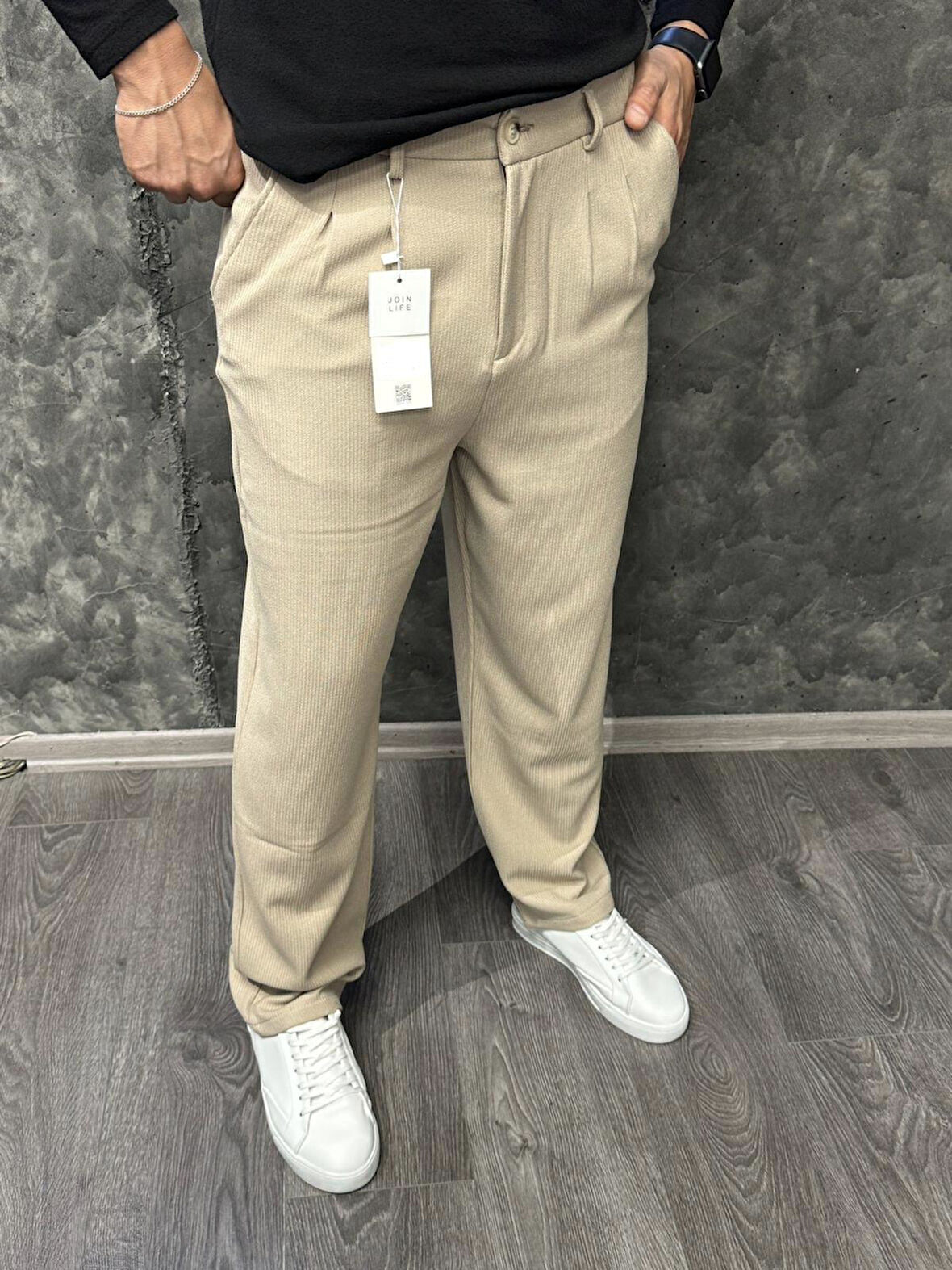 Oxford Fitil Kumaş Baggy Erkek Pantolon