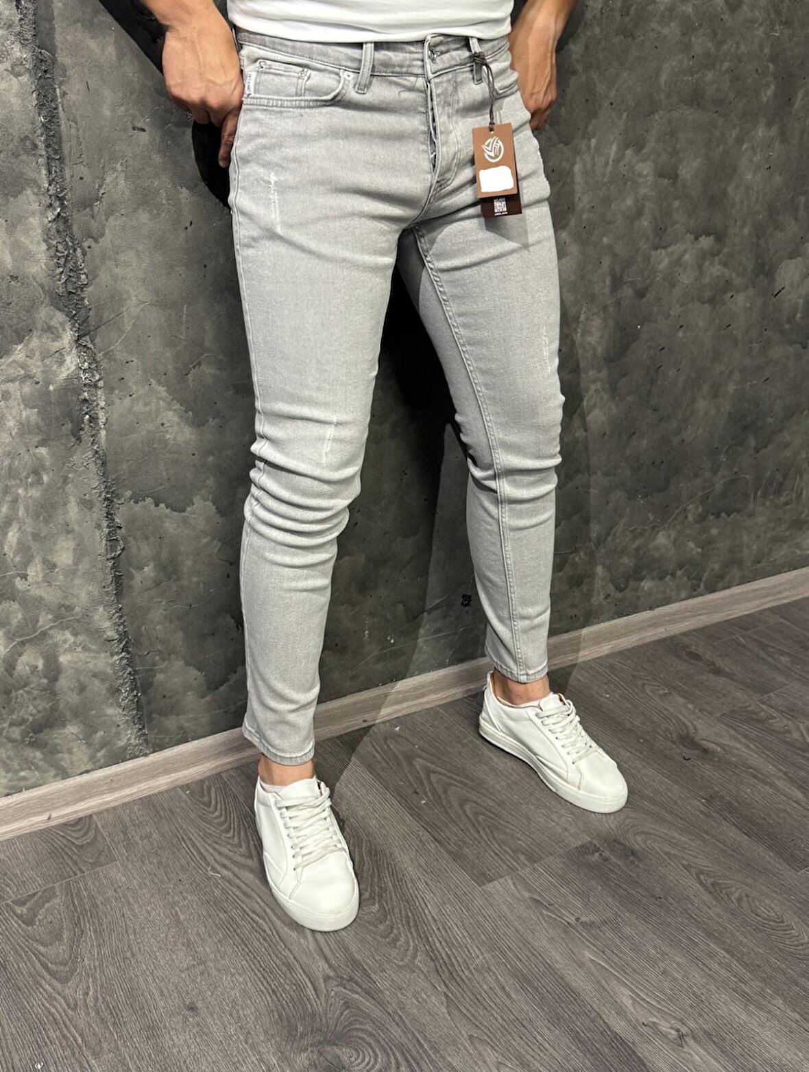 Martin Mavi Jean Silm Fİt Kot Straghit Erkek Denim Pantolon