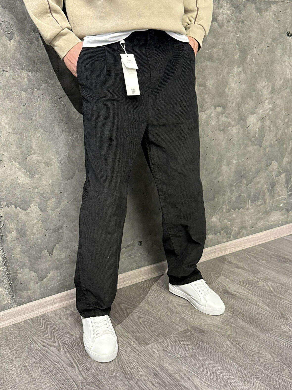 Atlanta Street Fitilli Kadife Jean Pantolon. Baggy fit. Rahat Kesim Erkek Pantolon