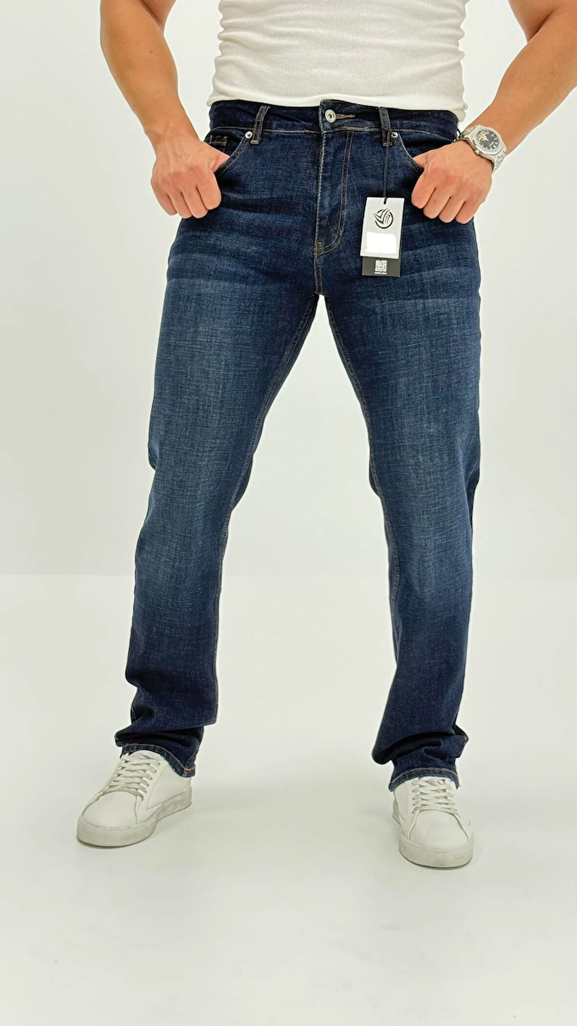 Atlas Denim Vintage Normal Bel Regular Trend Mavi Erkek Jean Pantolon 