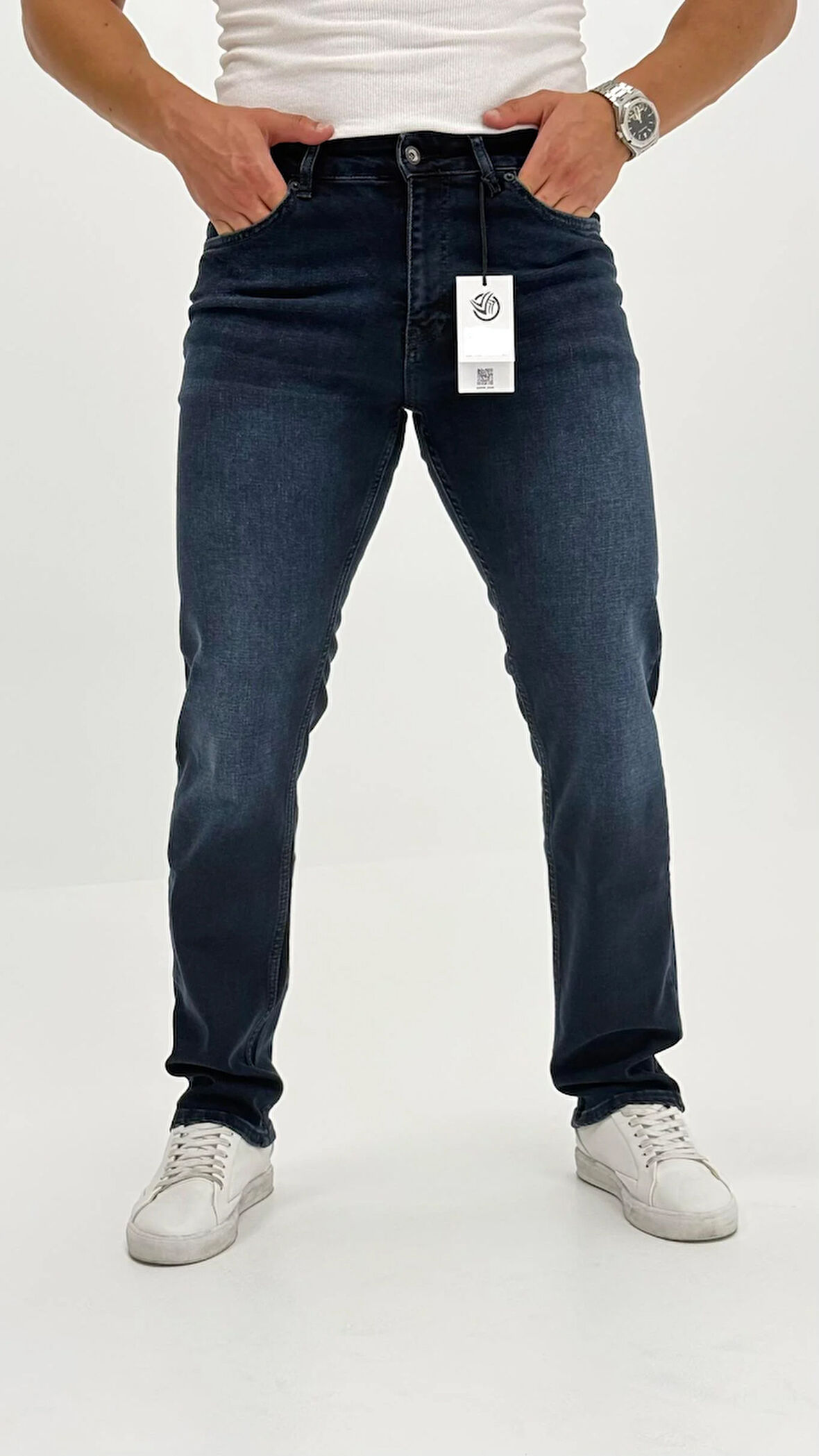 Beckham Classic Koyu Normal Bel Erkek Denim Pantolon 