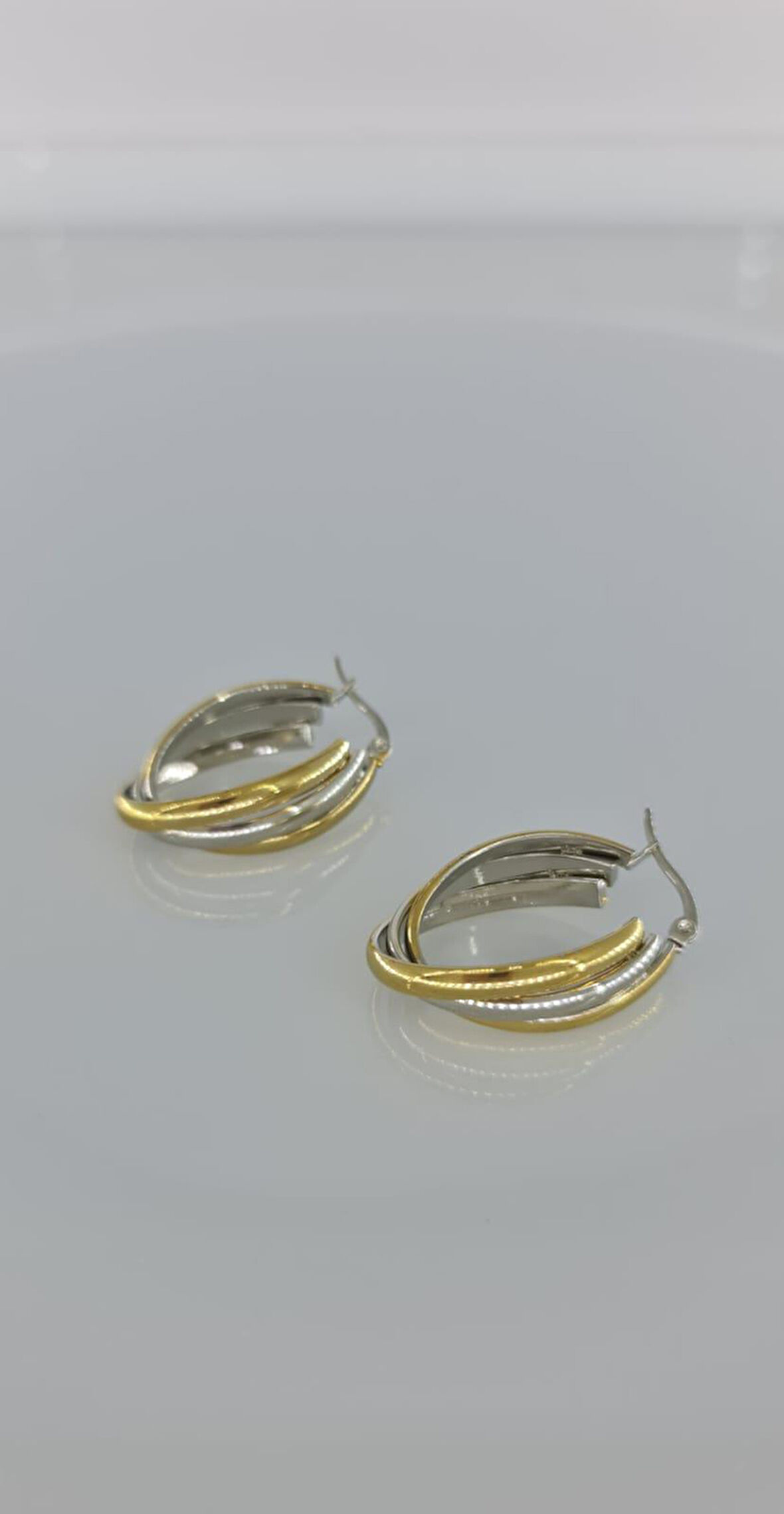 2 renkli Çelik Küpe D248-1