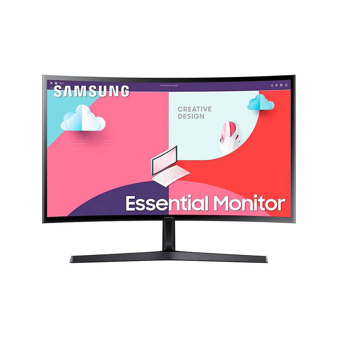 Samsung Essential 27" 4 ms Full HD Curved 75 Hz Monitör LS27C366EAUXUF (Teşhir & Outlet)