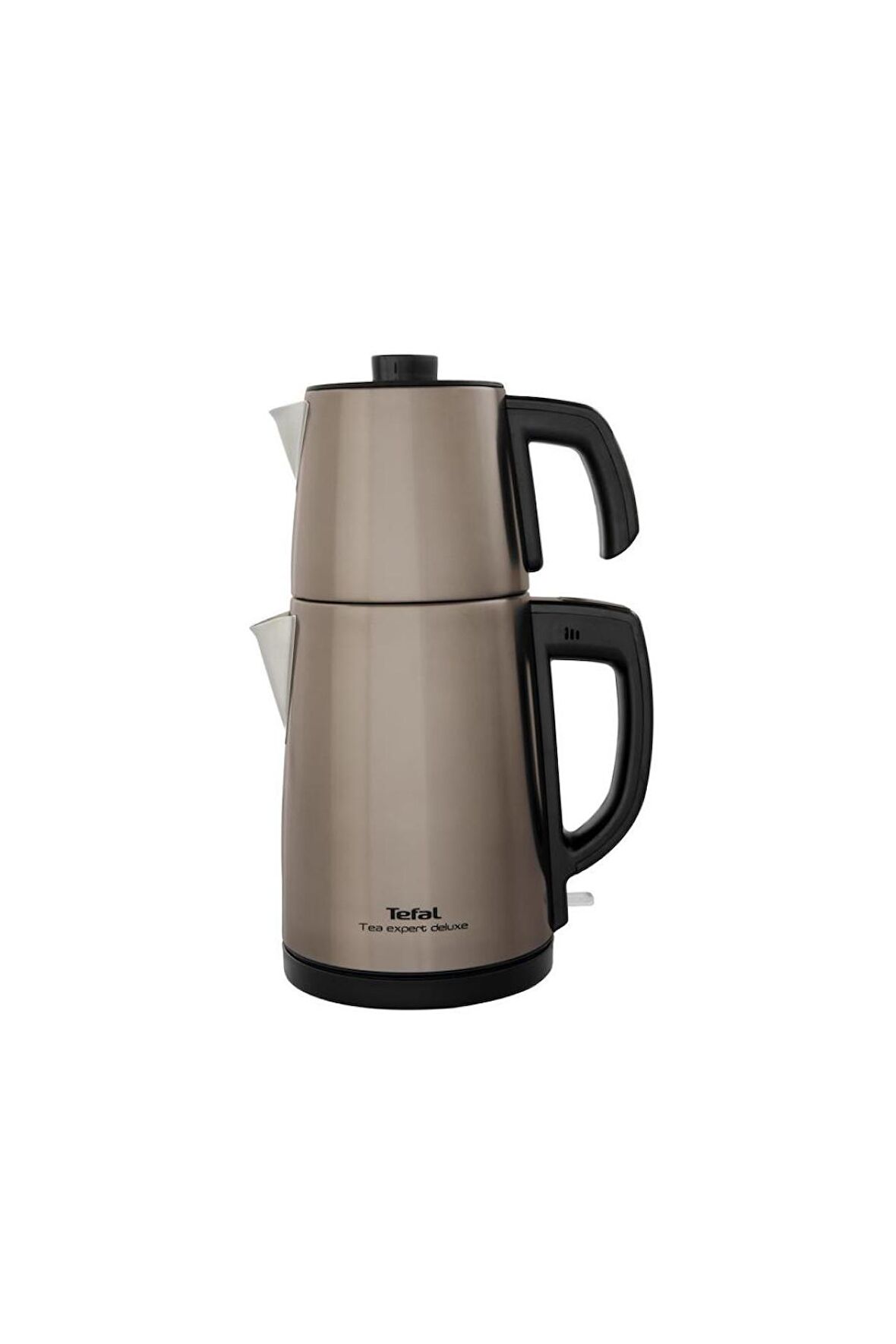 Tefal Tea Expert Deluxe Şampanya Çelik Demlikli Çay Makinesi 1650W (Teşhir & Outlet)