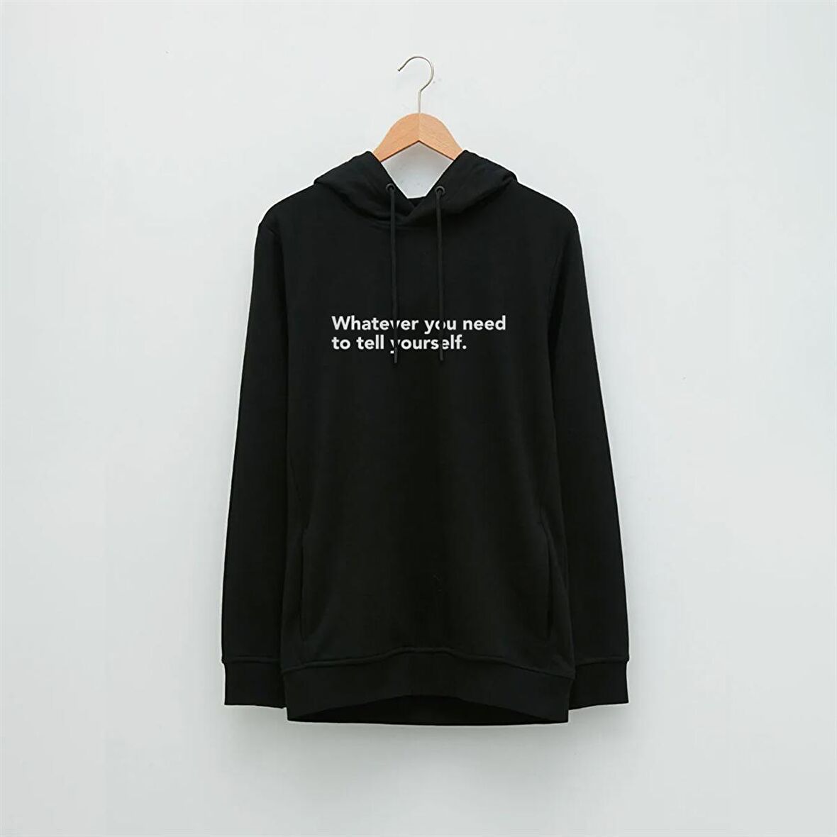 Motivasyon Yazılı Özel Tasarım Baskılı Hoodie B