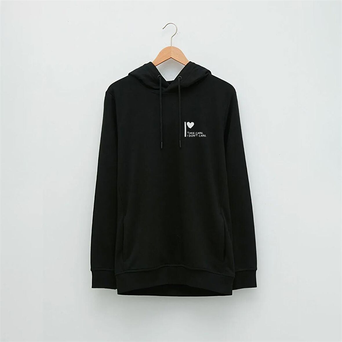Kalp Temalı Özel Tasarım Baskılı Hoodie