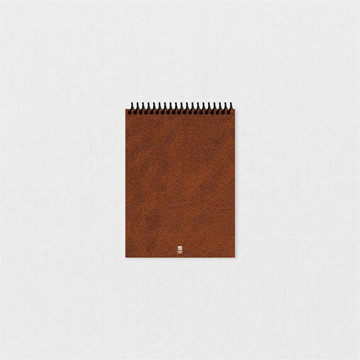 El Yapımı Kahverengi Dokulu Kapak Not Defteri 8x12