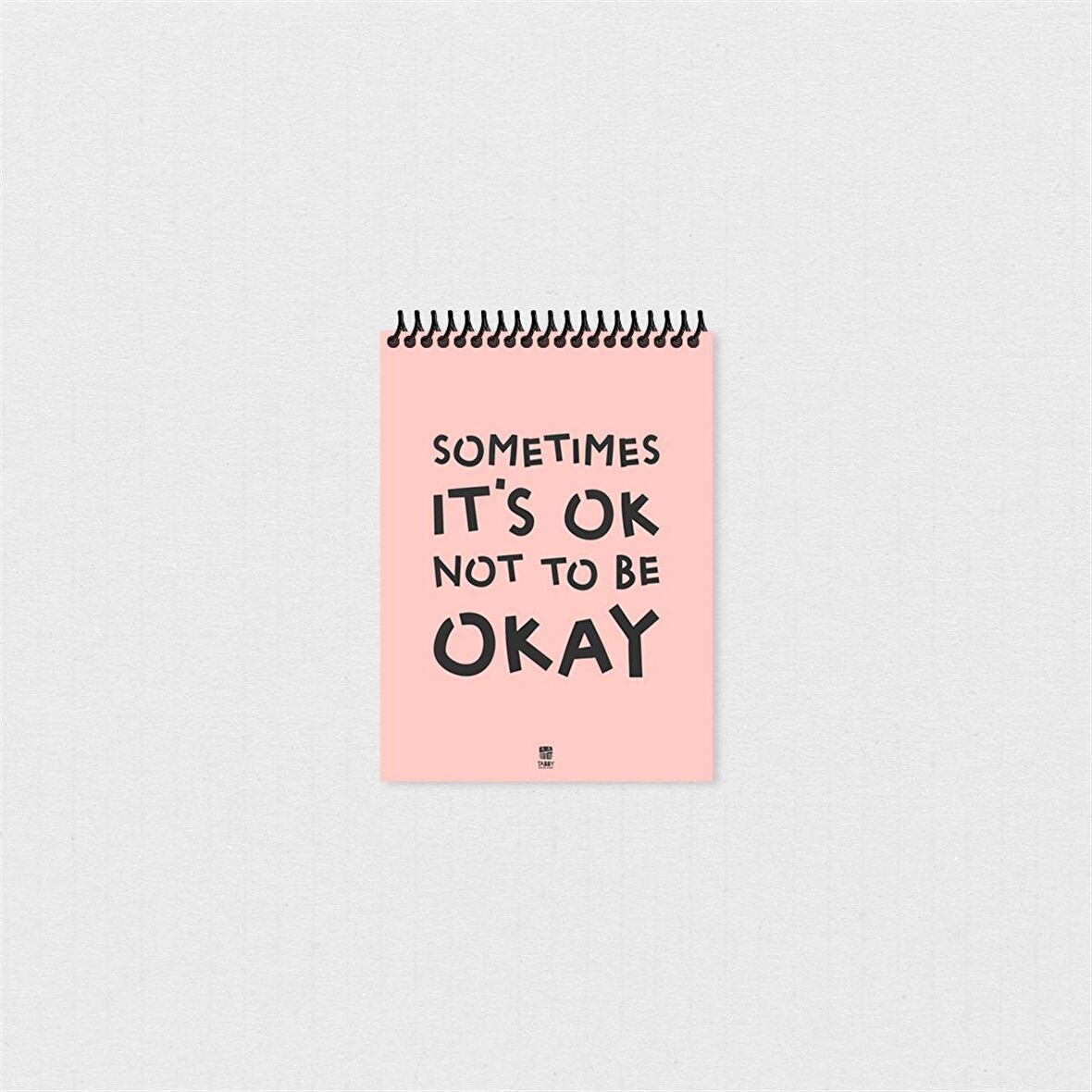 El Yapımı Motto Temalı Not Defteri 8x12