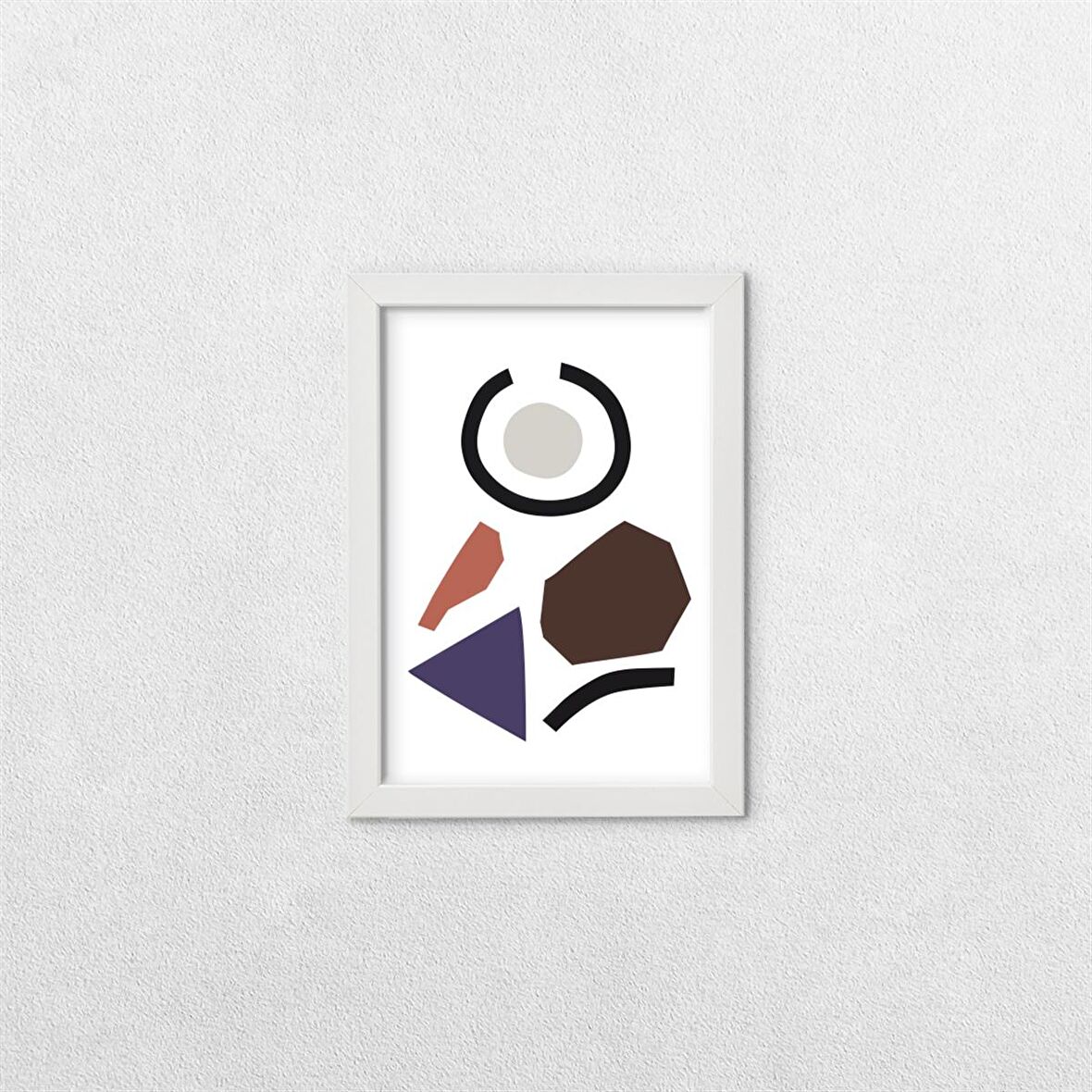 Soyut Temalı Çerçeveli Tablo B 13x18 cm