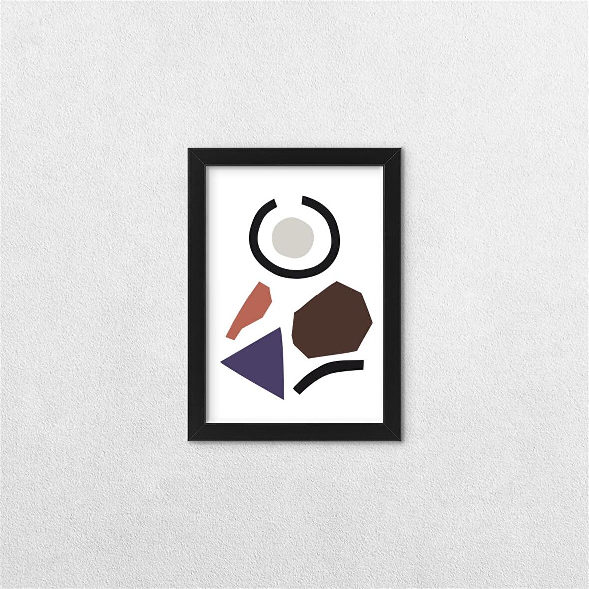 Soyut Temalı Çerçeveli Tablo B 13x18 cm