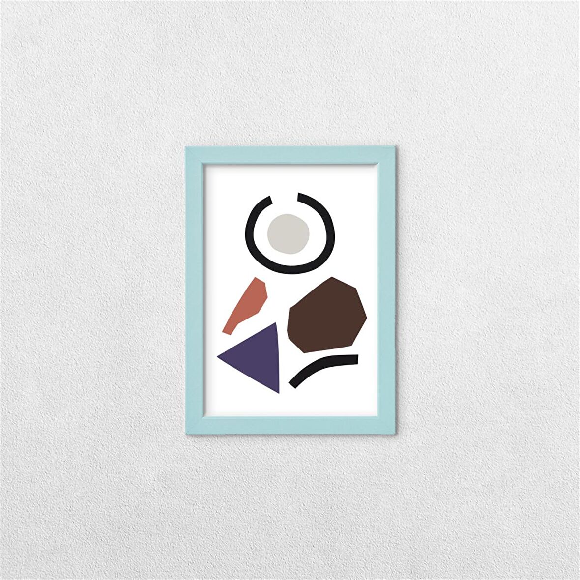 Soyut Temalı Çerçeveli Tablo B 21x30 cm