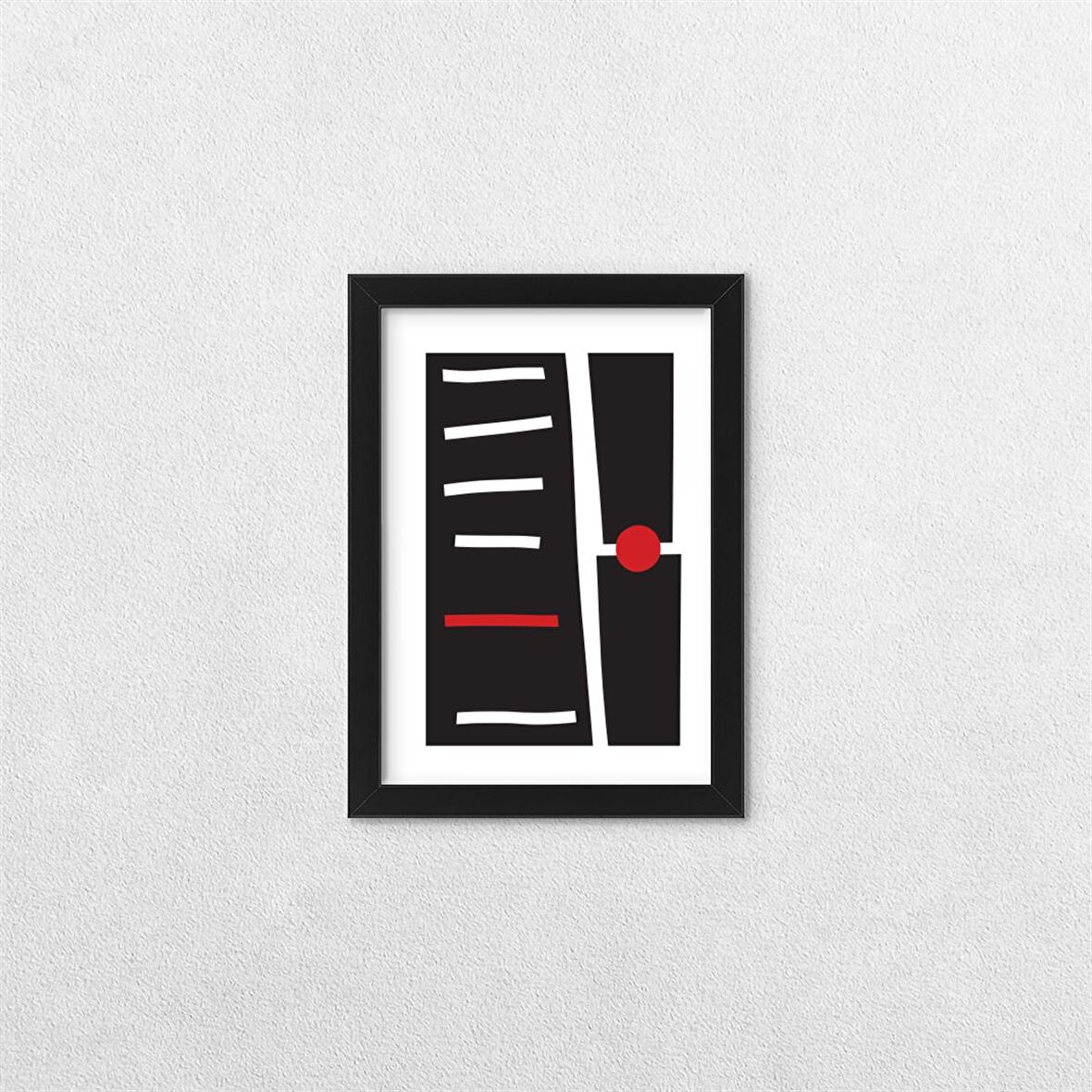 Denge Temalı Çerçeveli Tablo A 13x18 cm