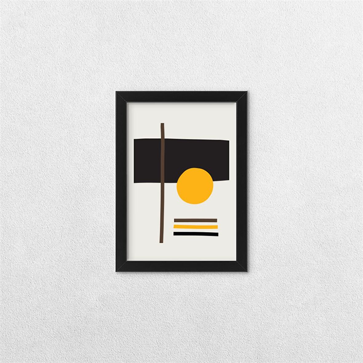 Geometrik Şekiller Çerçeveli Tablo C 30x40 cm