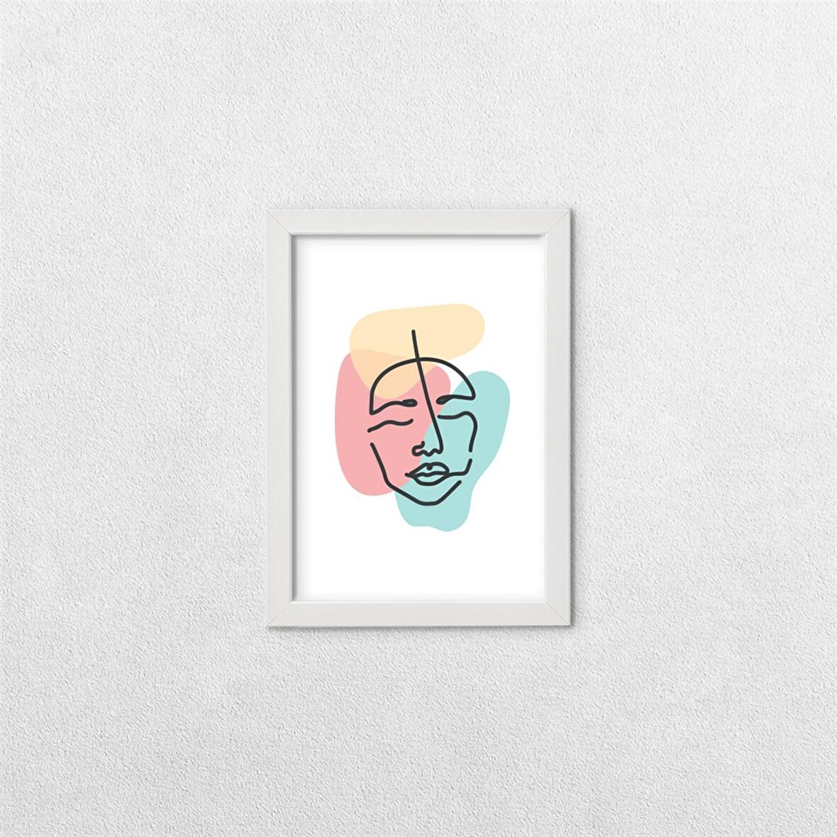 Soyut Kadın Çerçeveli Tablo A 13x18 cm