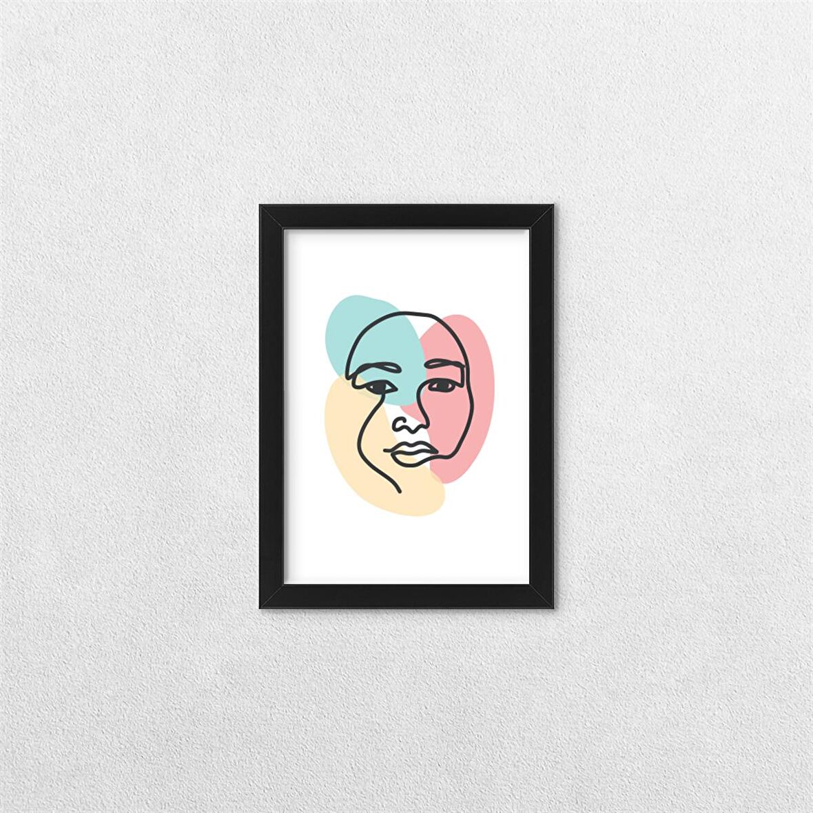 Soyut Kadın Çerçeveli Tablo C 21x30 cm