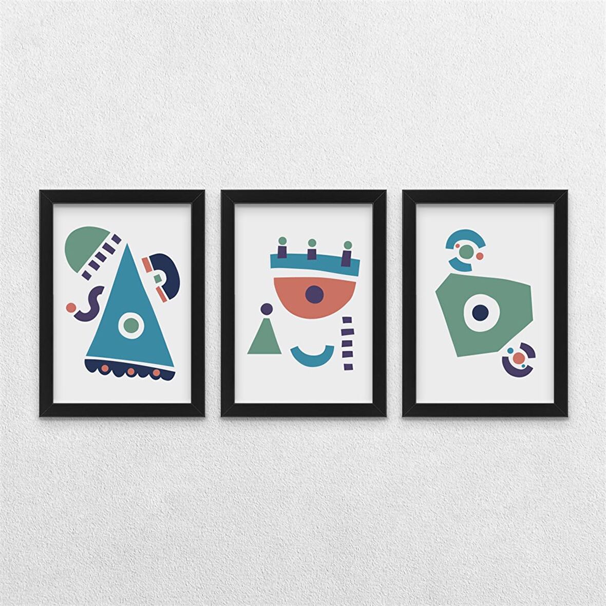 Festival Temalı 3'lü Çerçeveli Tablo Seti 21x30 cm
