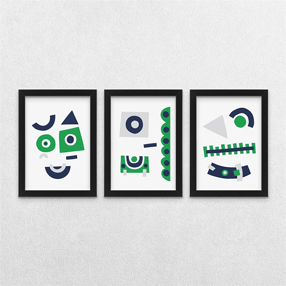 Karnaval Temalı 3'lü Çerçeveli Tablo Seti 21x30 cm