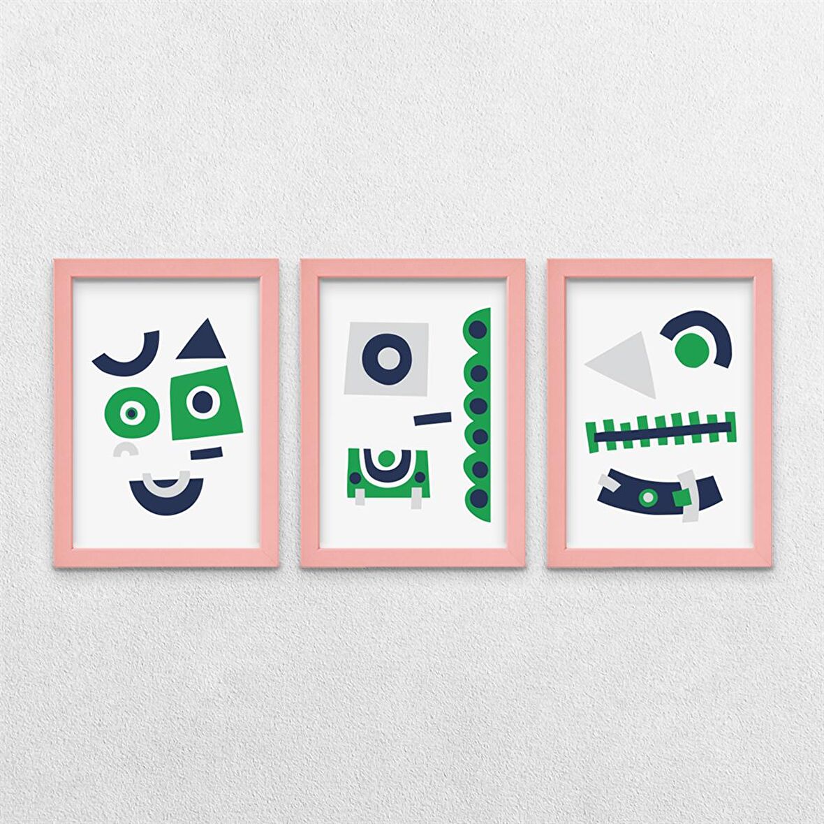 Karnaval Temalı 3'lü Çerçeveli Tablo Seti 21x30 cm