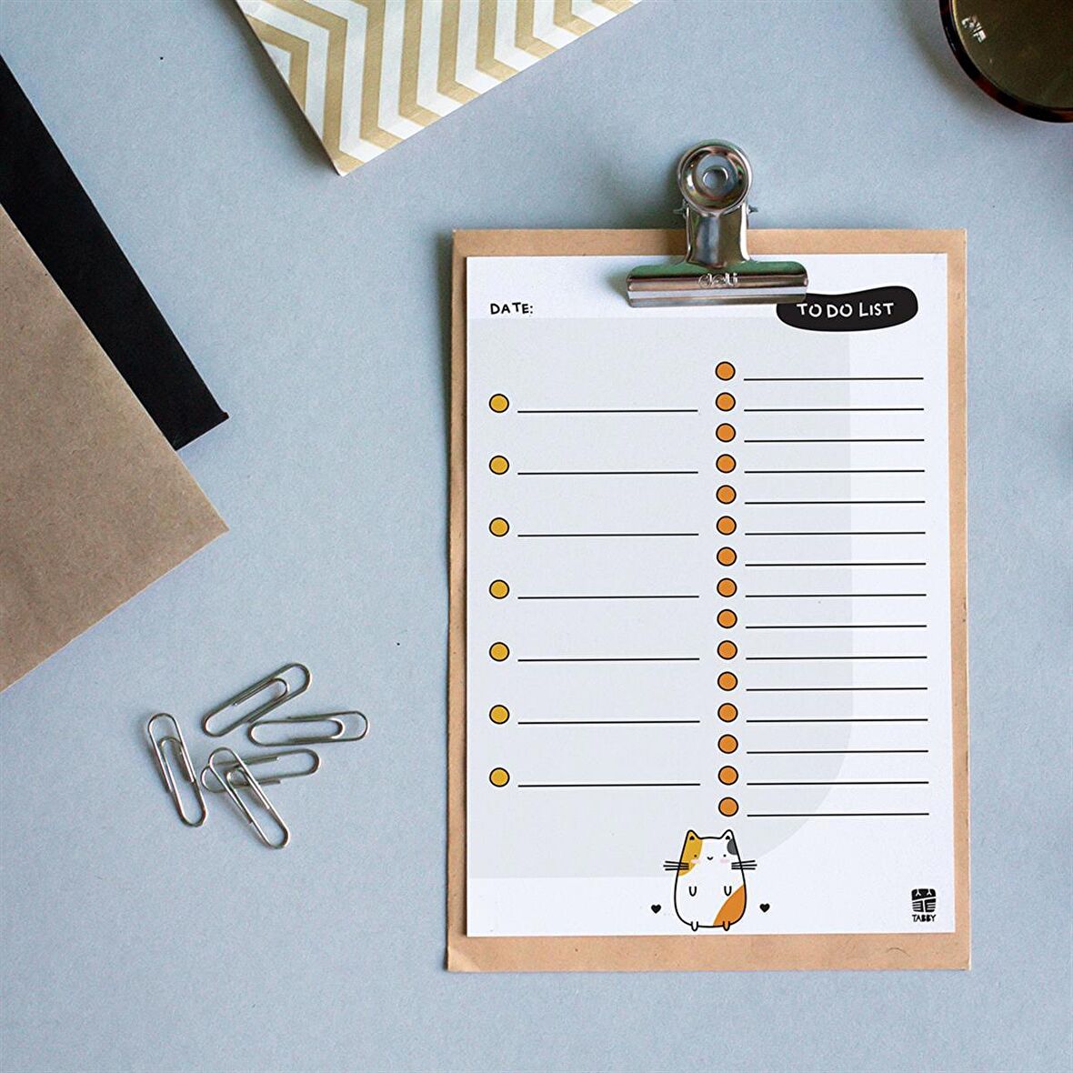 Sevimli Kedi To Do List Planlayıcı D